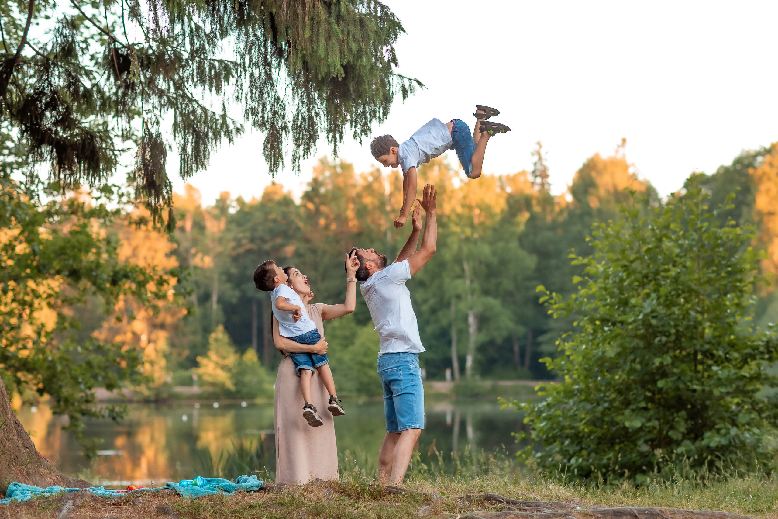Летняя семейная съемка в Шуваловском парке. Репортажный, семейный, свадебный фотограф Санкт-Петербург Ольга Лесюк