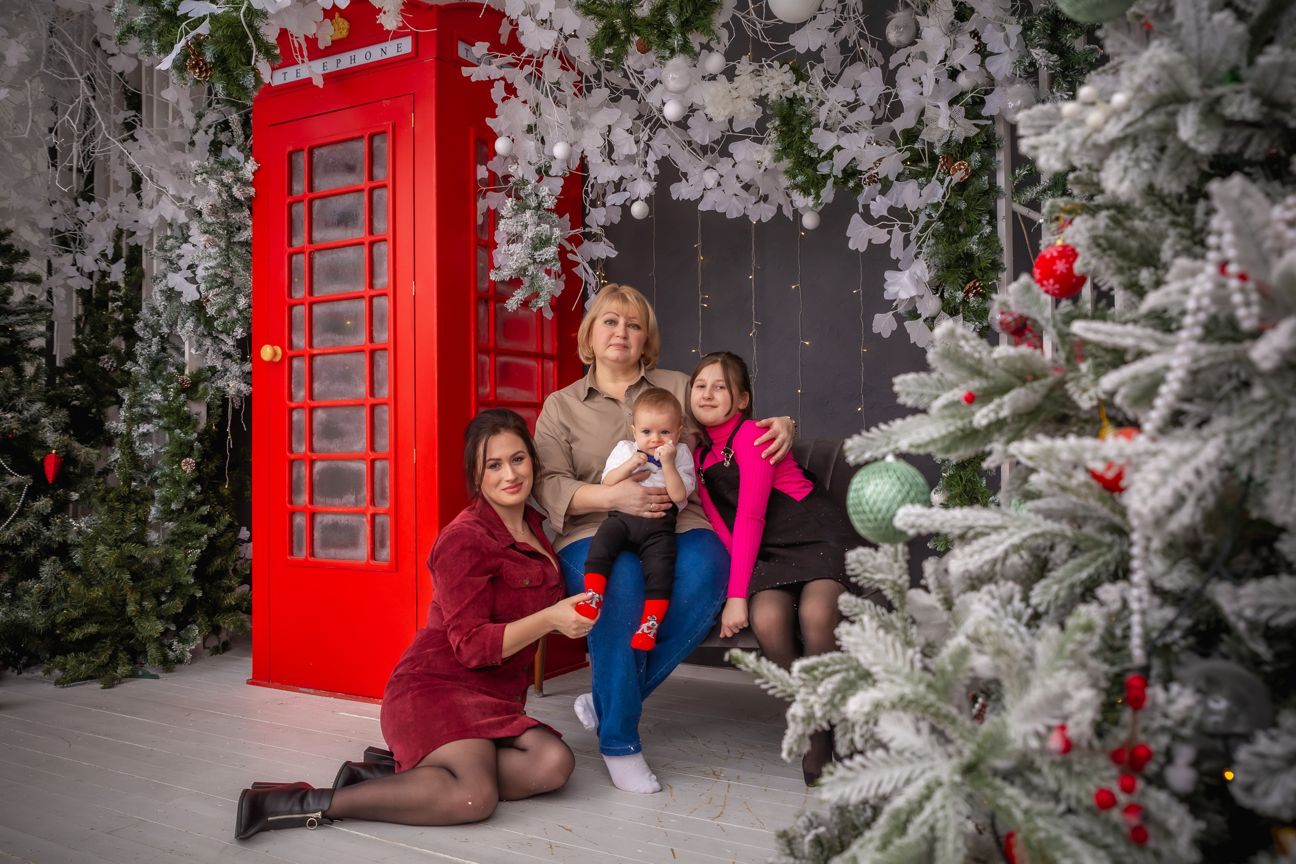 Новогодняя съемка большой семьи. Репортажный, семейный, свадебный фотограф Санкт-Петербург Ольга Лесюк