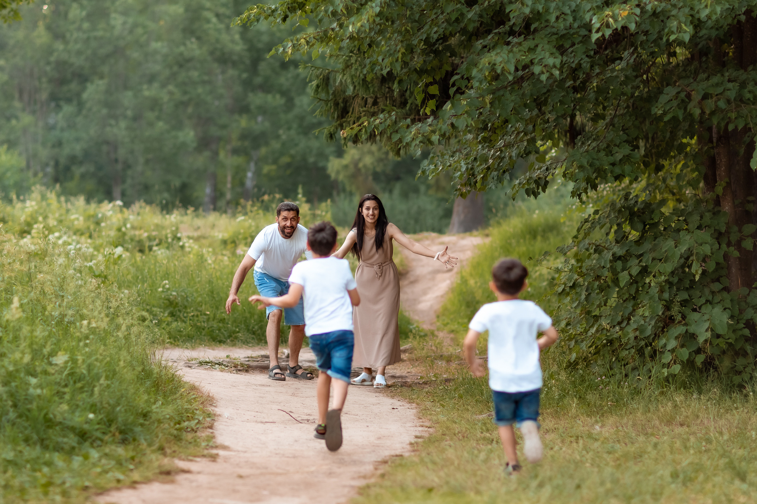 Летняя семейная съемка в Шуваловском парке. Репортажный, семейный, свадебный фотограф Санкт-Петербург Ольга Лесюк