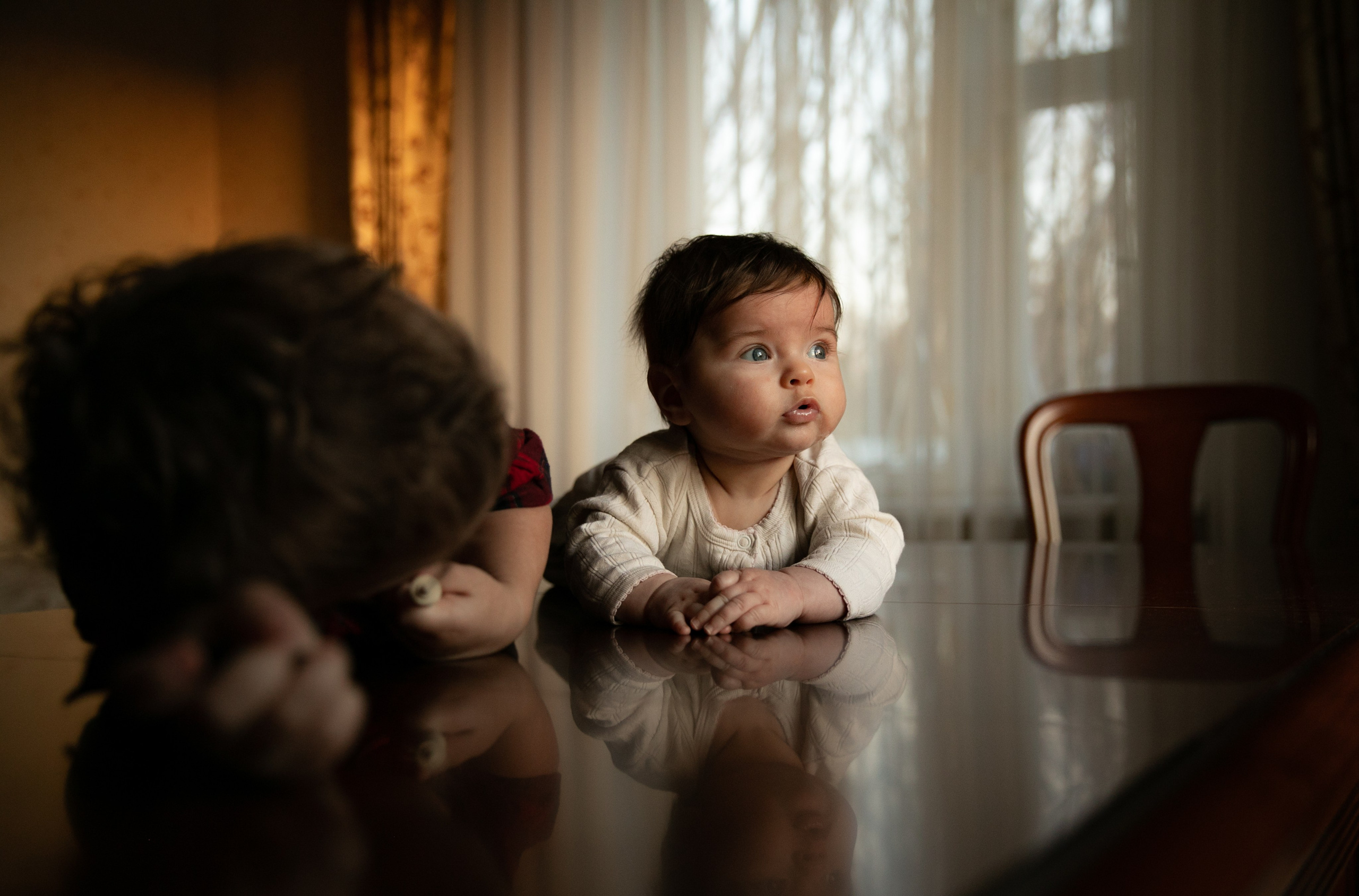 Little Children at a Photo Shoot. Photographer: Oksana Lomnova