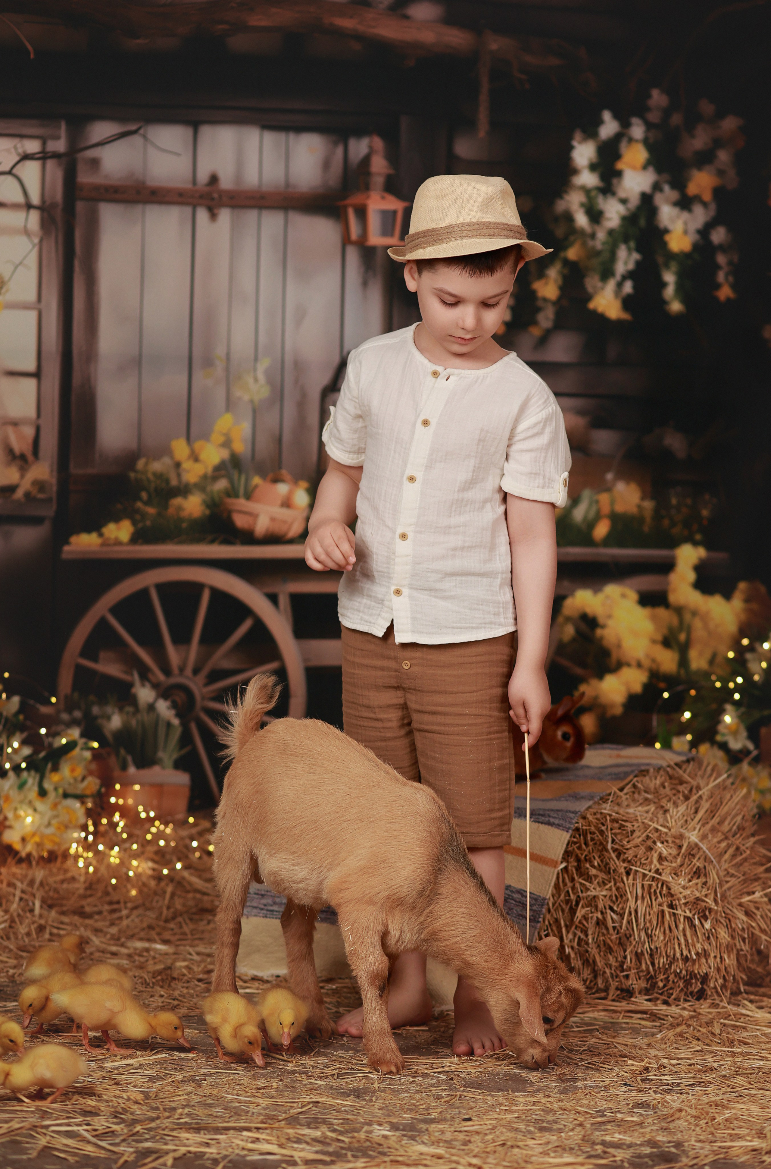«Светлая Пасха» с утятами. Детский семейный фотограф Краснодар
