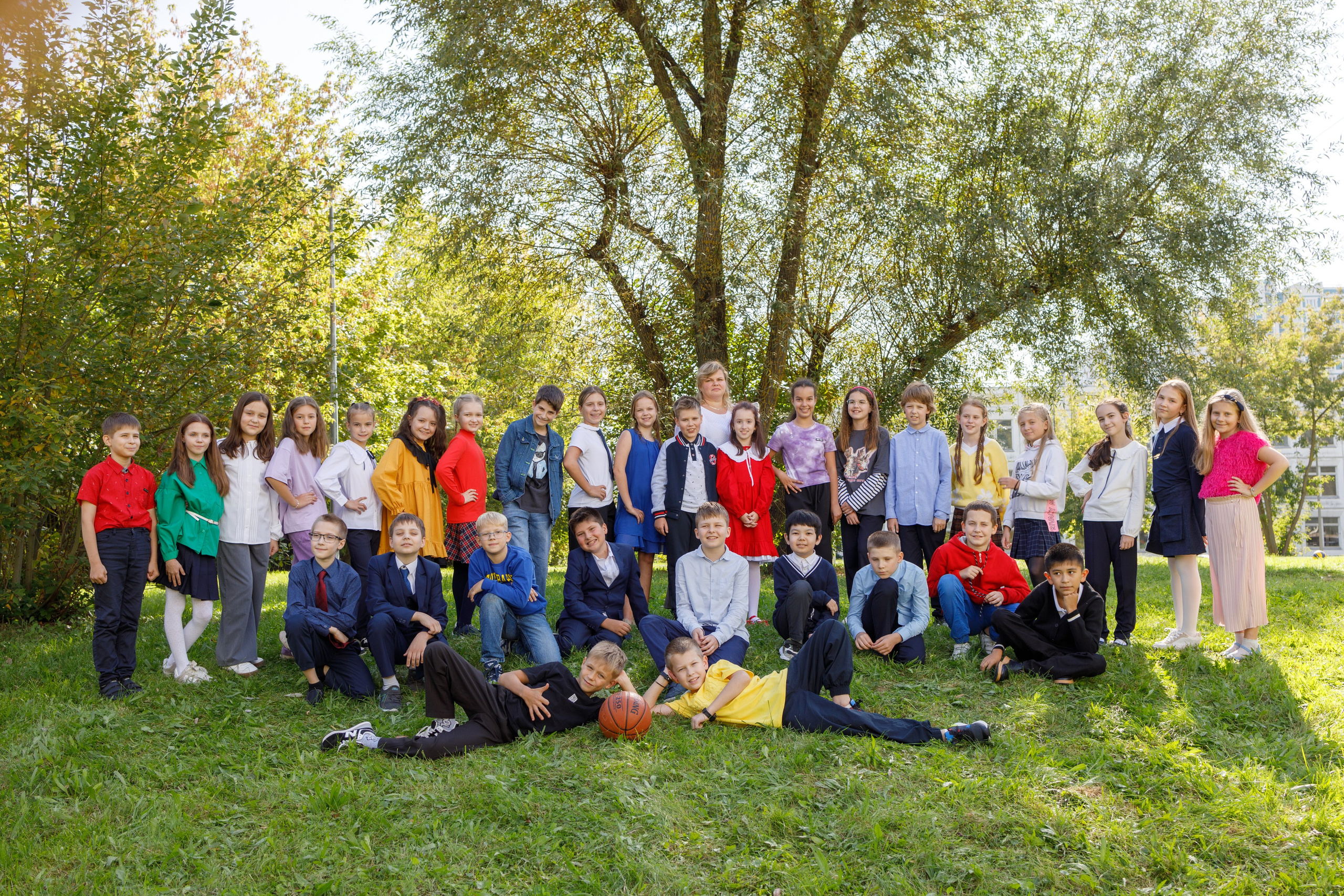 Осенняя фотосессия на выпускные альбомы. Профессиональная фото и видеосъемка. Москва