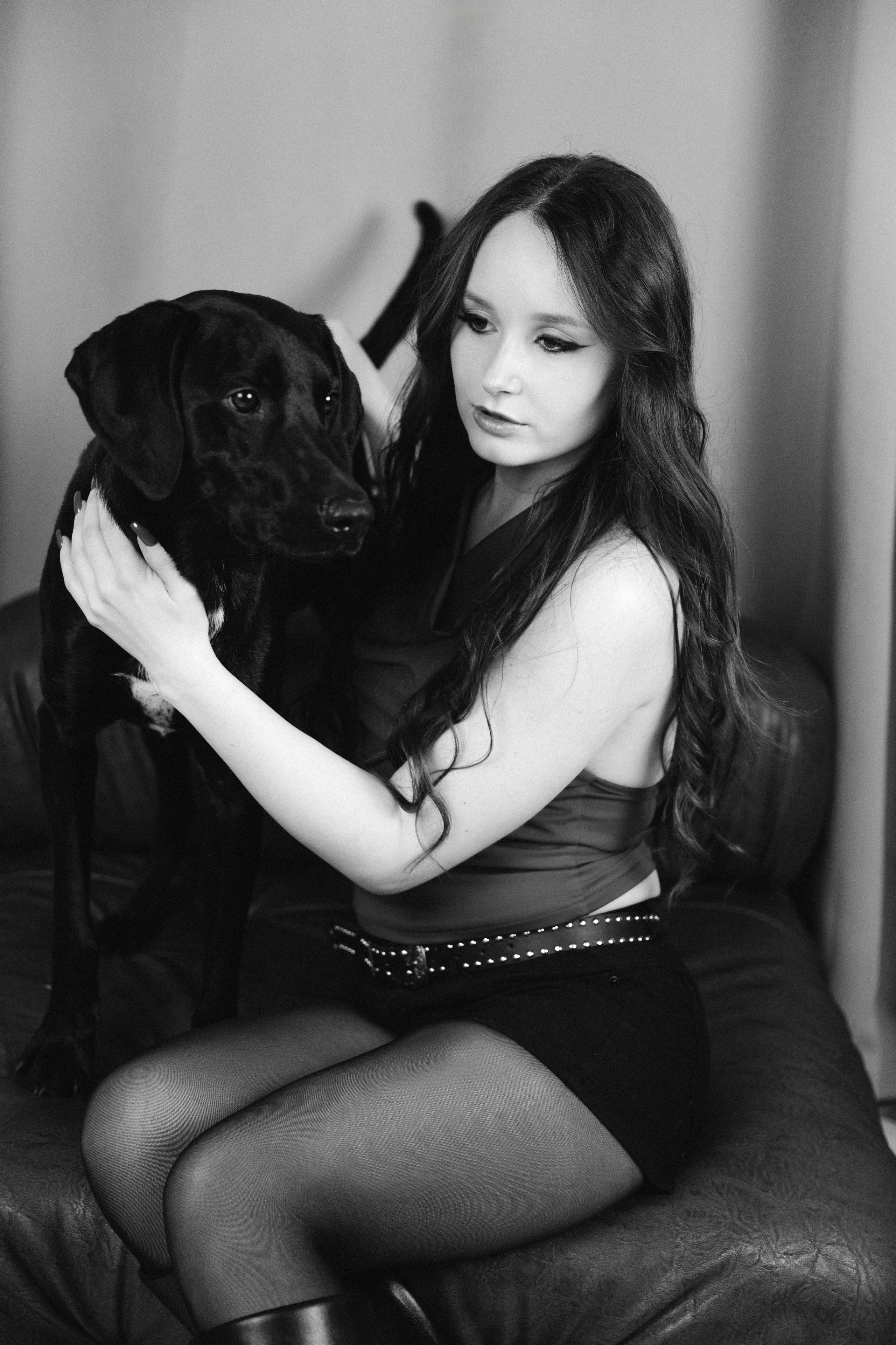 В объятиях камеры: шикарная Светлана, ее мама и любимый домашний питомец. Студийный и свадебный фотограф и видеограф в Севастополе — Юлия Макаренко
