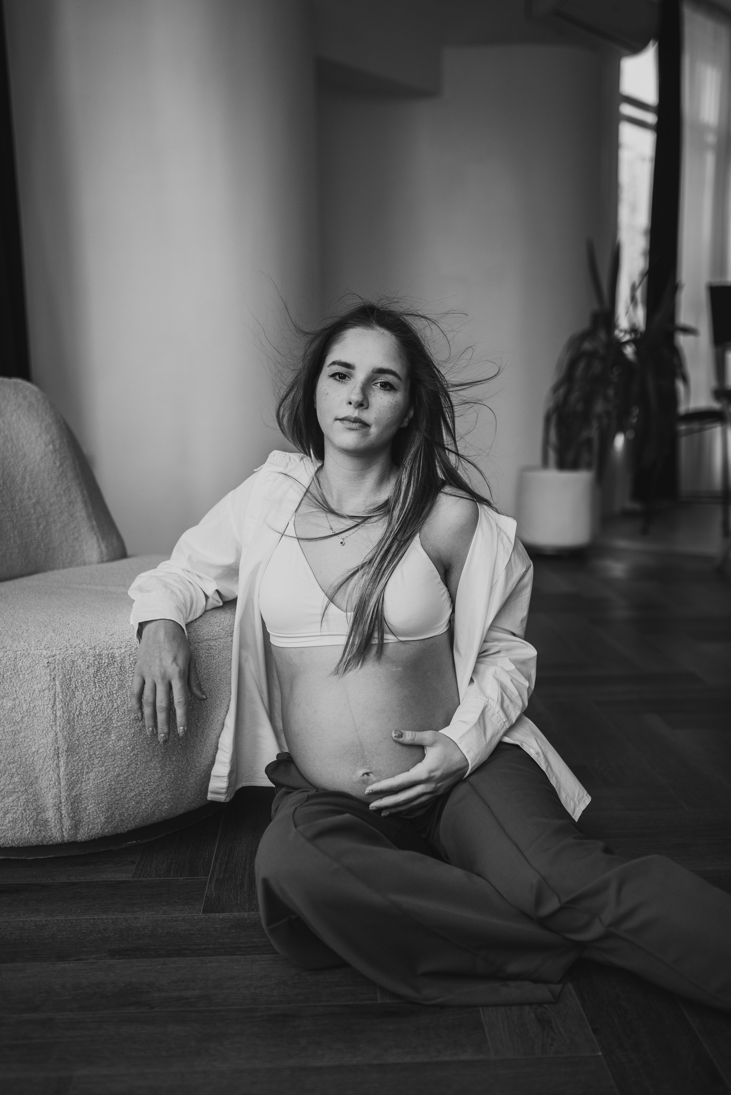 Фотосессия беременности в студии. Семейный фотограф в Домодедово и Москве Елена Пичугина