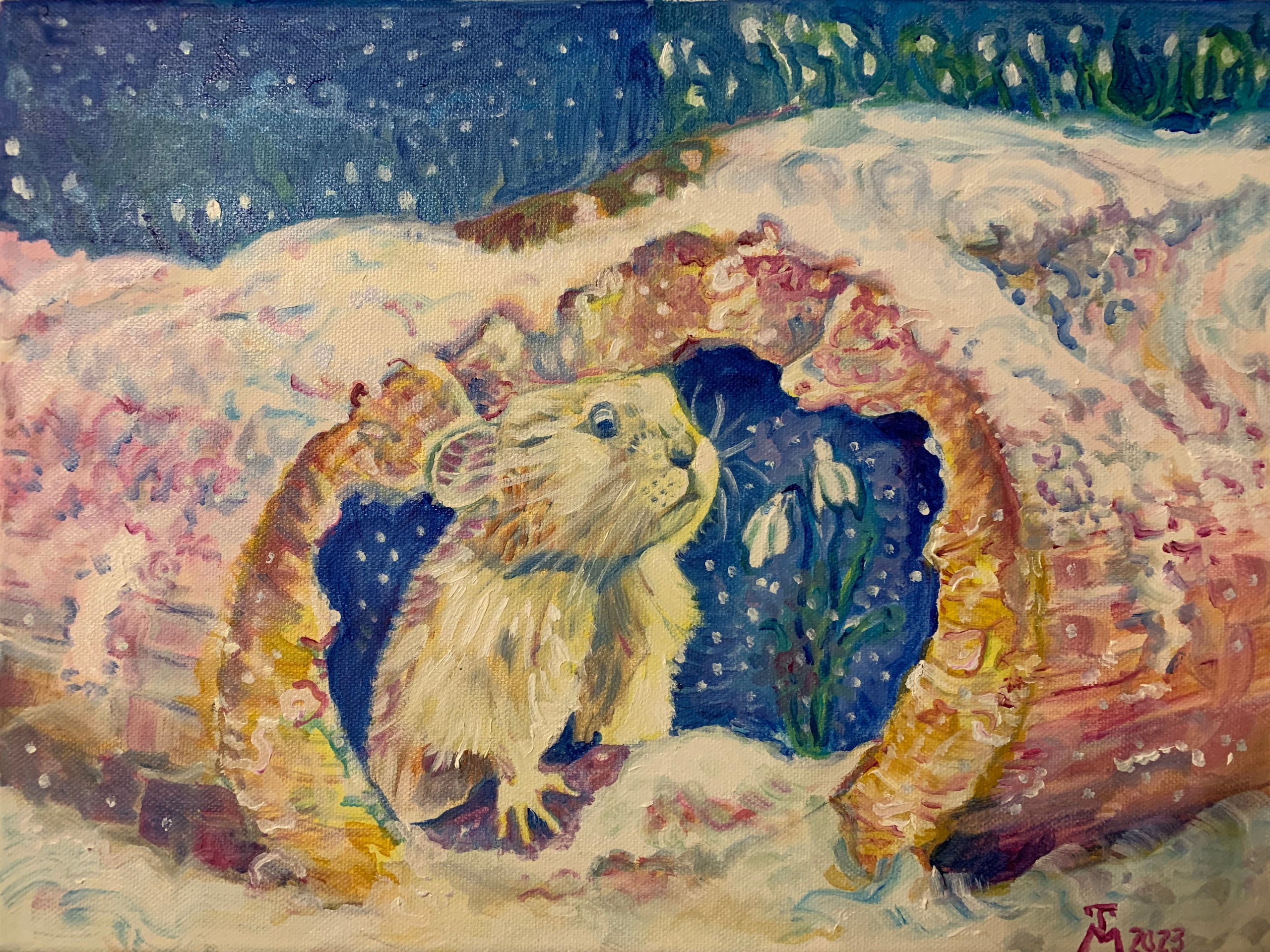 Mouse, 30/40 cm oil on canvas 2023