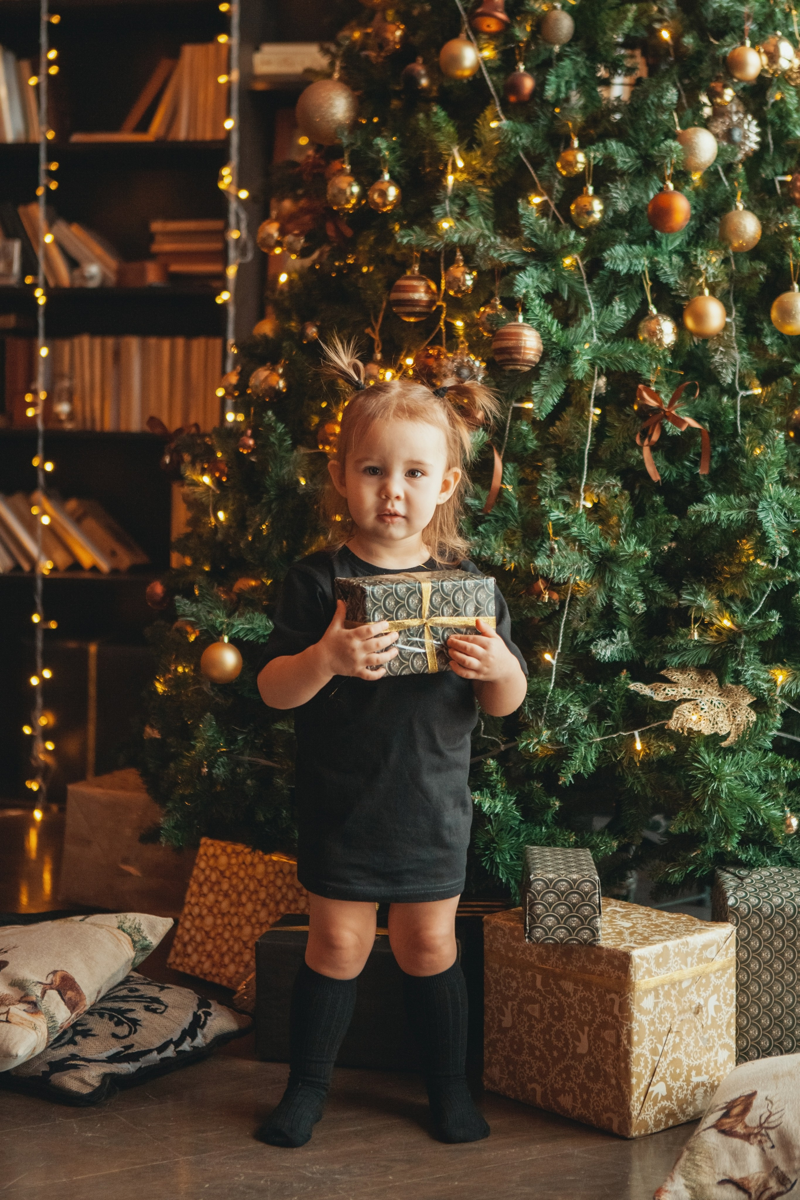 Новогодняя семейная фотосессия в студии. Фотограф Ольга Ефремова