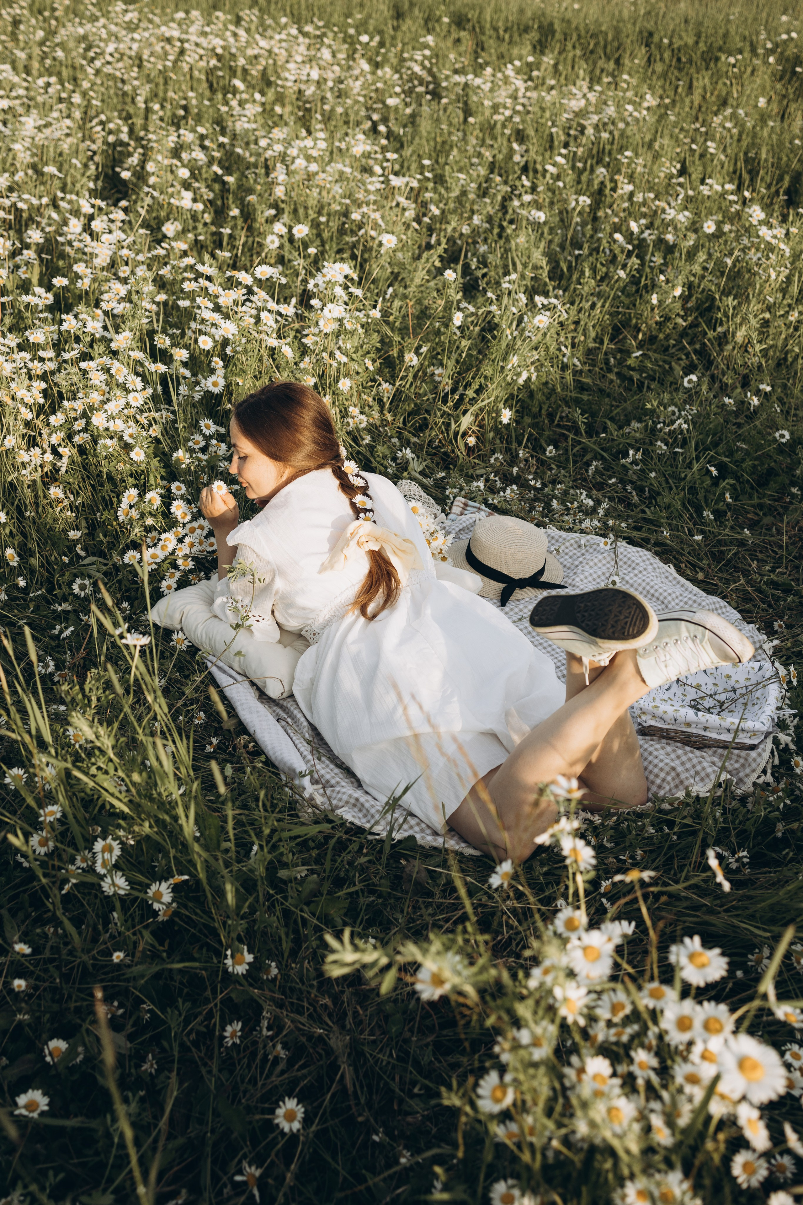 Маша и ромашки. Семейный фотограф в Москве Виктория Ястребинская