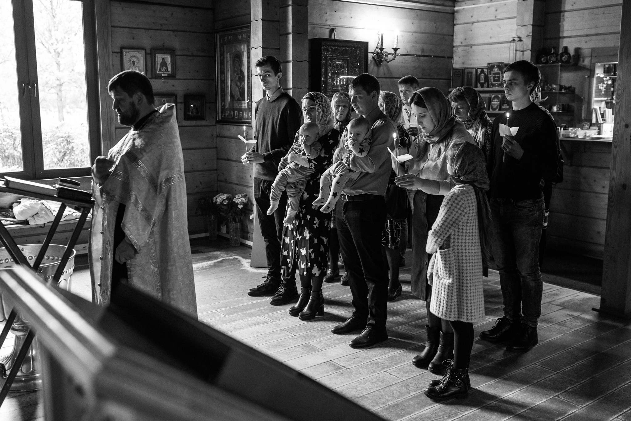 Крещение в церкви. Свадебный и семейный фотограф из Санкт-Петербурга Климов Анатолий