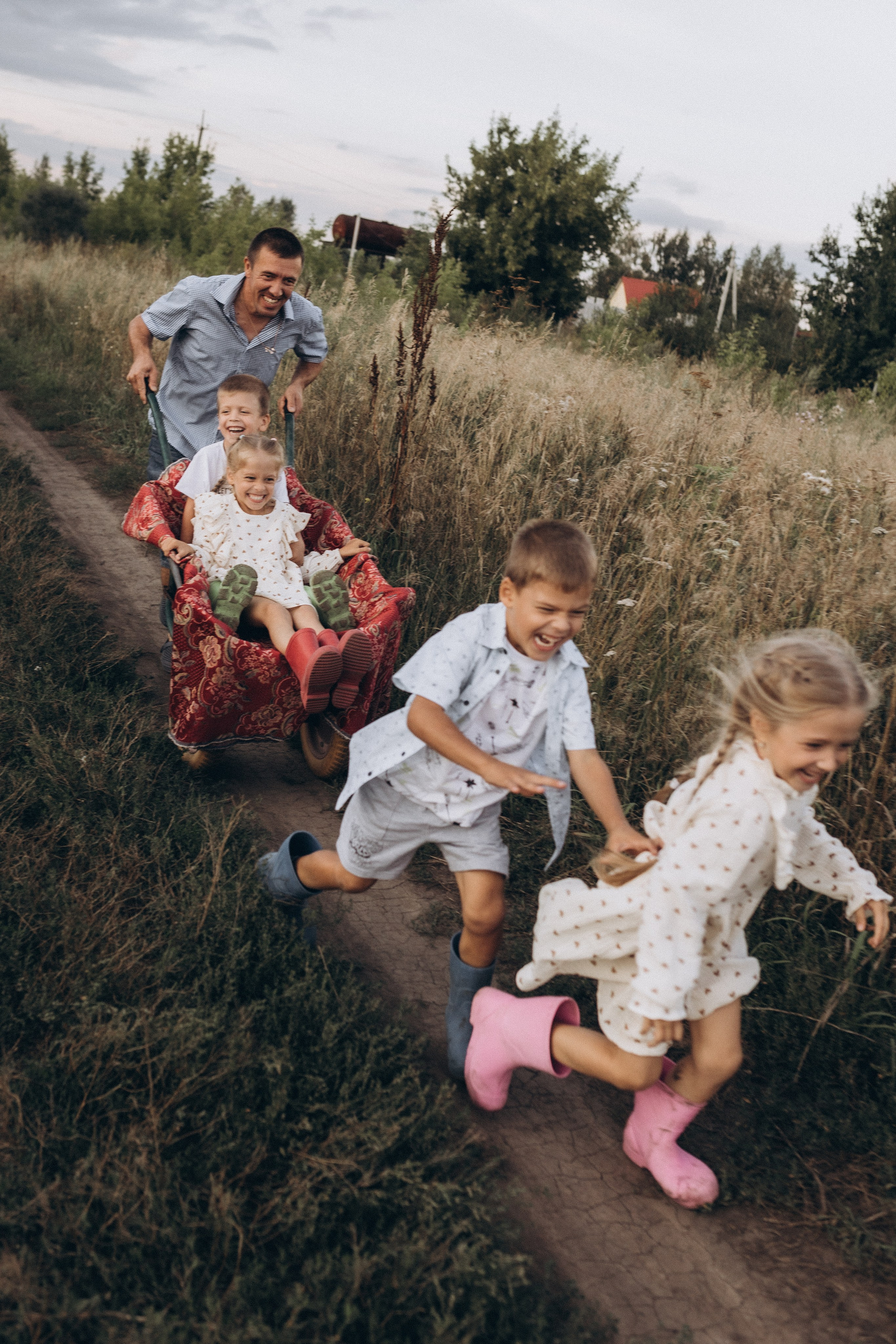 Папа и дети. Семейный фотограф lifestyle в Новосибирске Елена Шпилевая