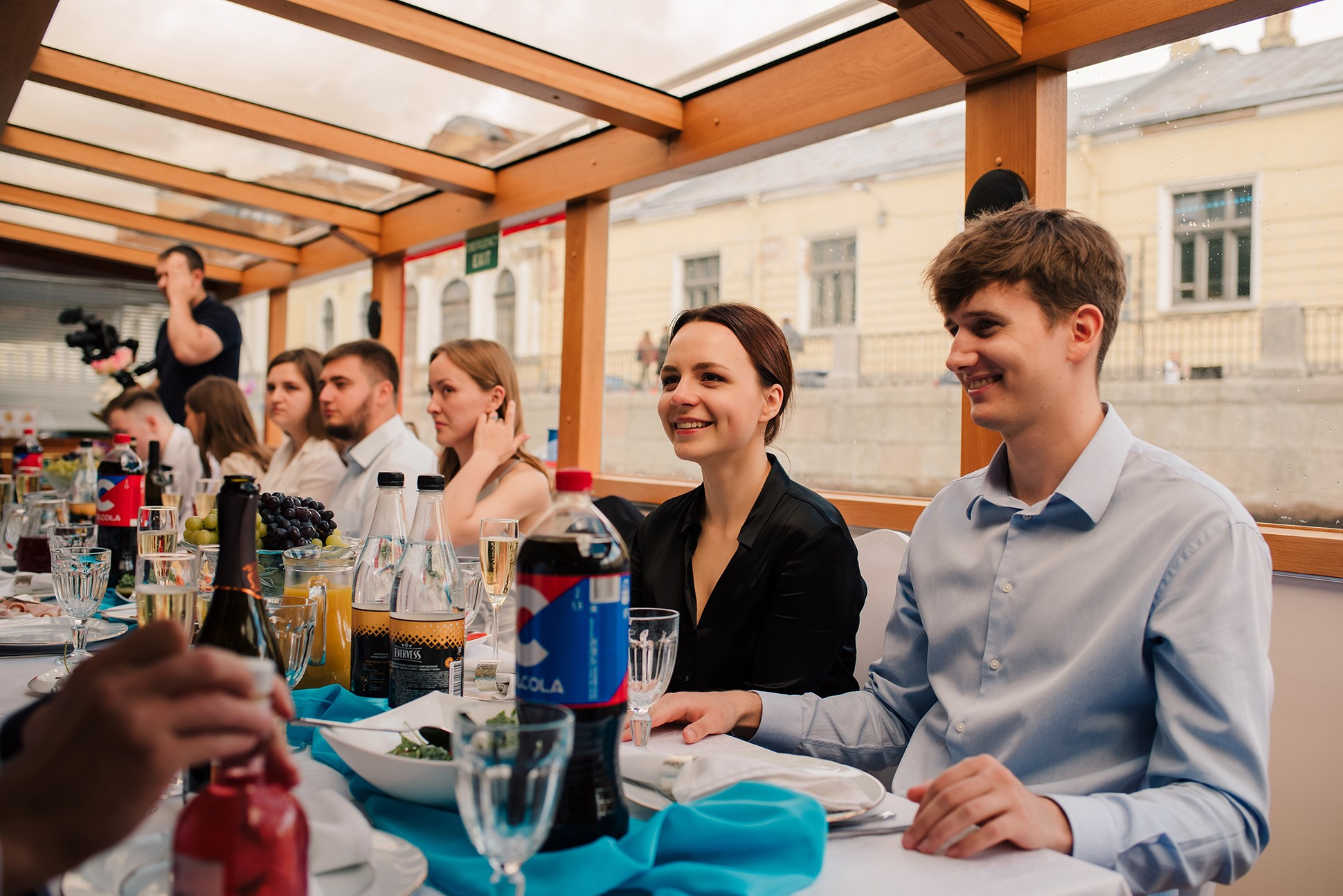 Юля и Андрей. Банкет на воде. Семейный и Свадебный фотограф. Санкт-Петербург. Пушкин