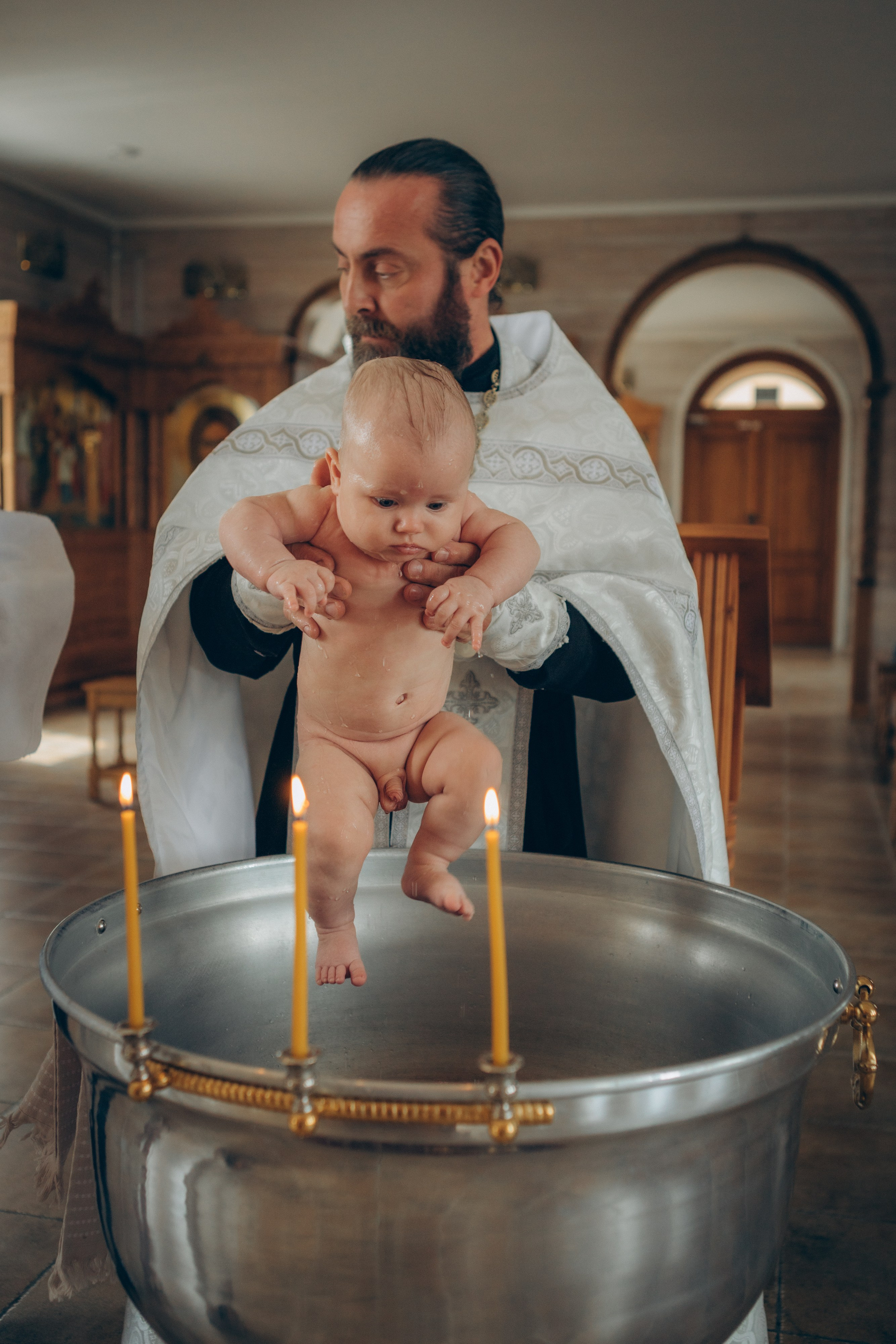 Крещение Льва. Семейный фотограф и фотограф на роды в Ростове-на-Дону Мухина Виктория