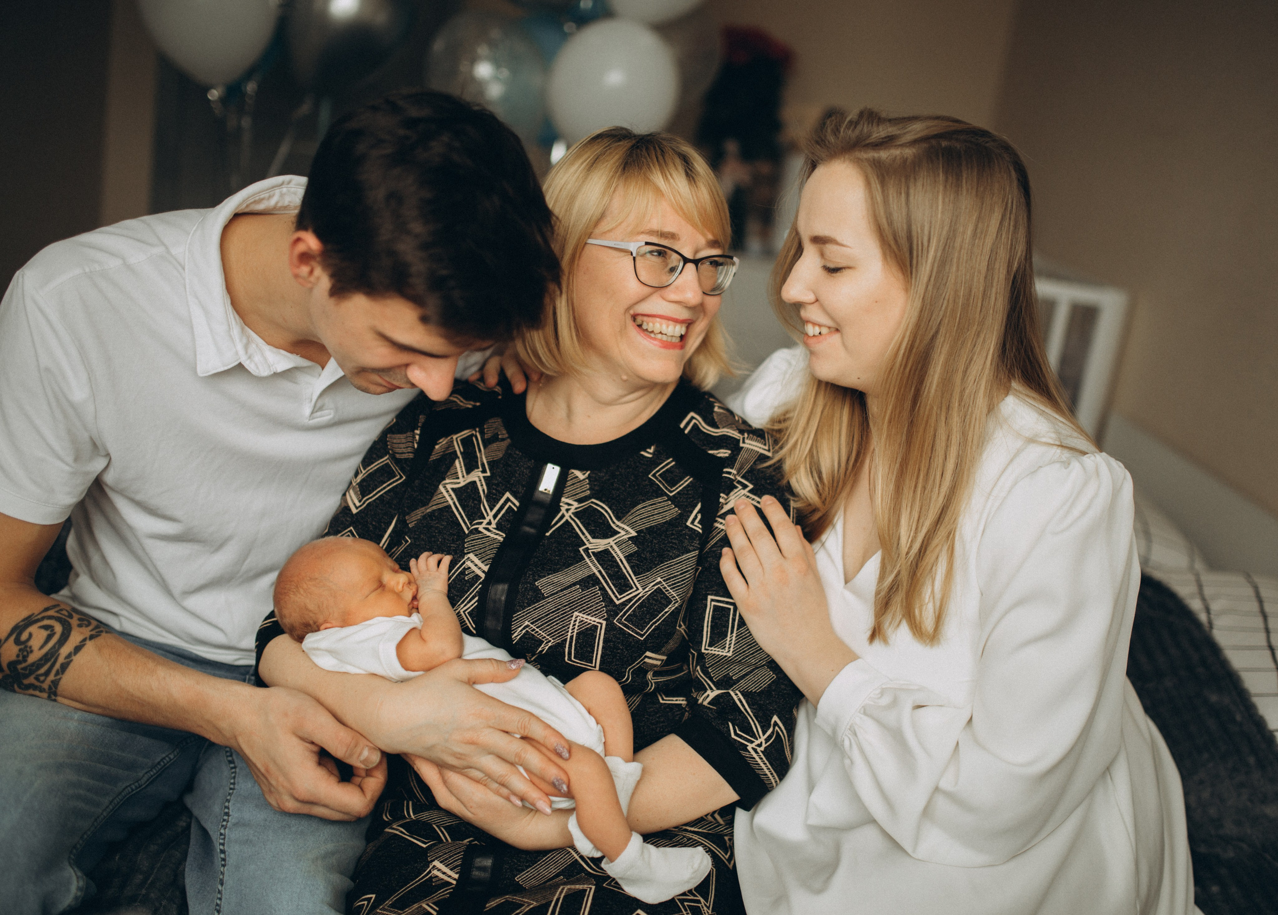 Выписка из роддома. Семейный и детский фотограф в Москве Антонина Смирнова