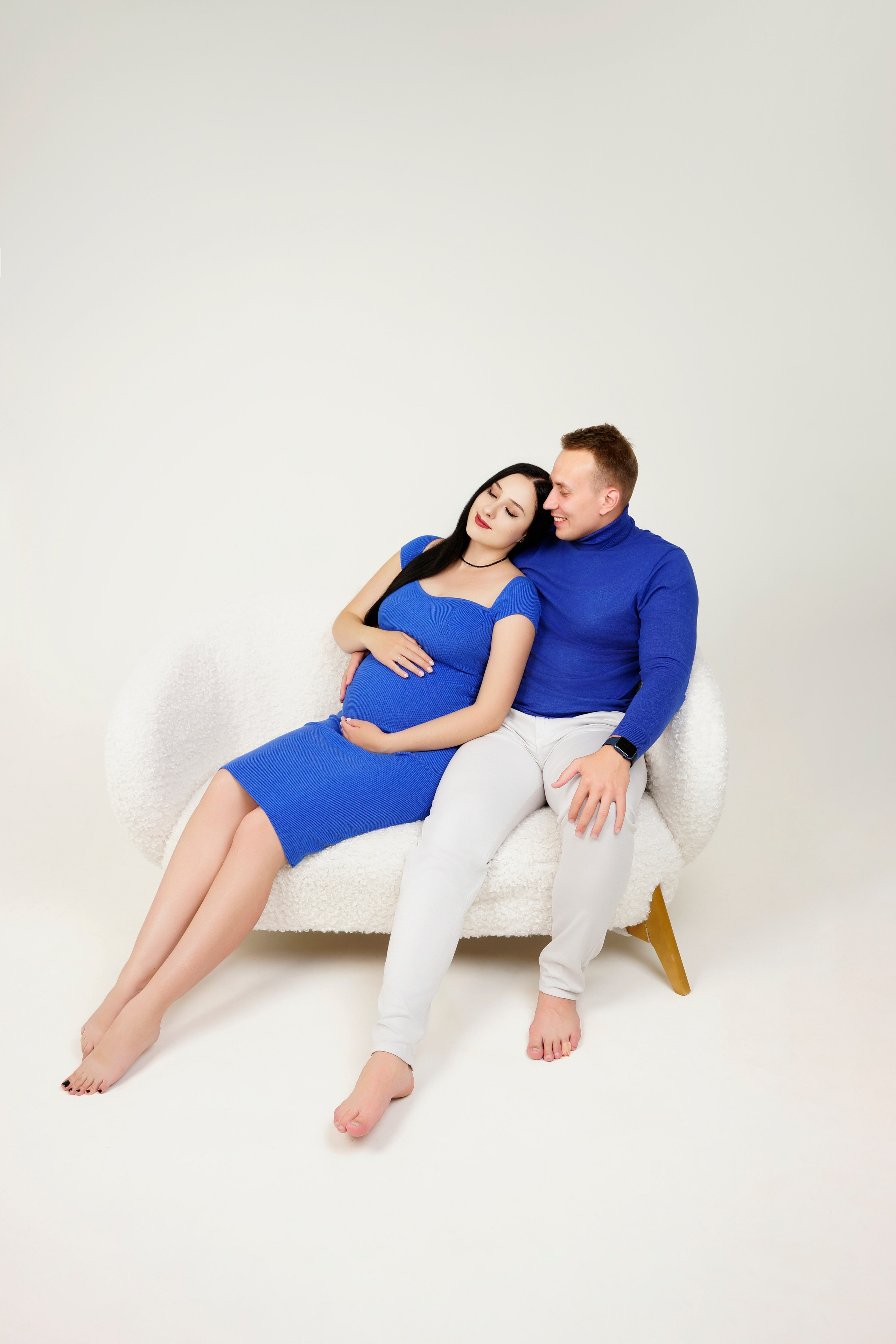 Съёмка беременности в моей фотостудии «НЕБО». Женский фотограф в Химках Алёна Ленёва