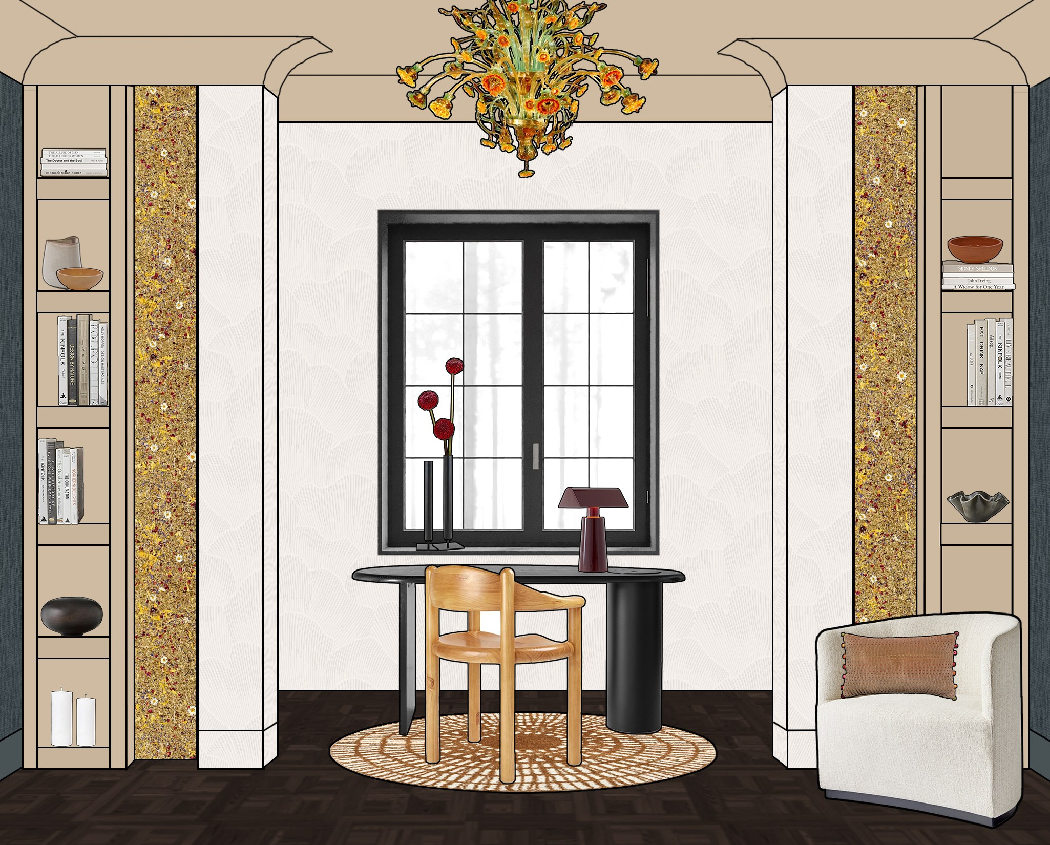 Various projects for decorating individual rooms. SHAIMERDINOVA INTERIORS