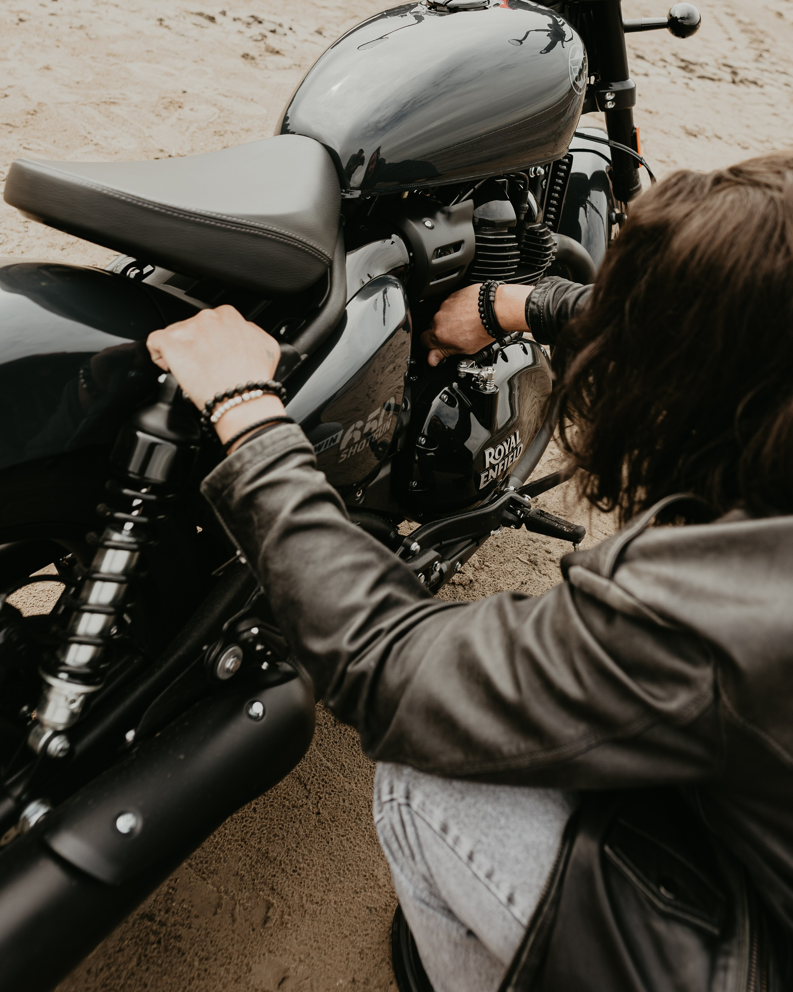 Портретная фотосессия с байкером. Портретный фотограф Санкт-Петербург Арнольд