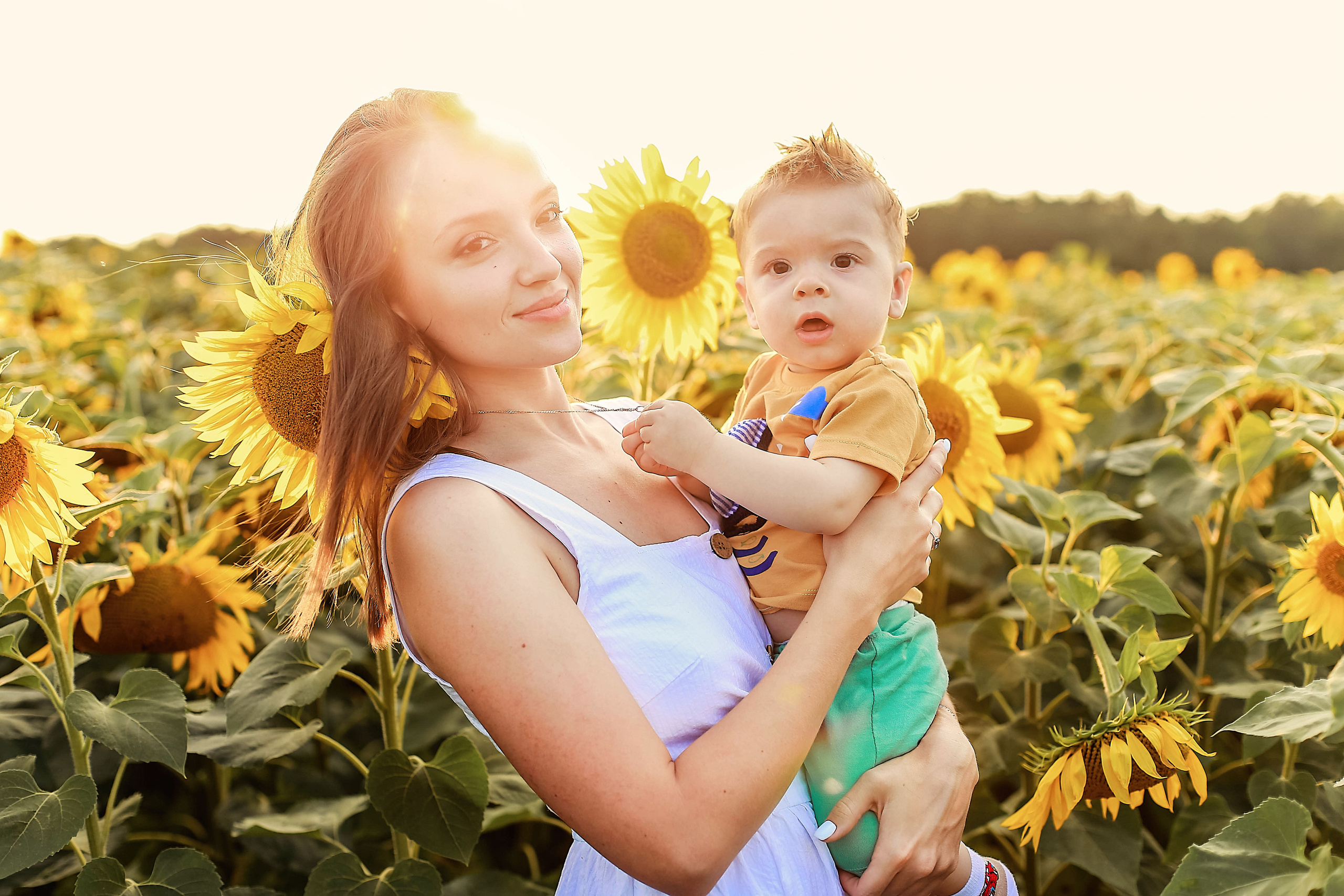 Семья в подсолнухах)). Иванова Ирина Свадебный и семейный фотограф г. Уфа