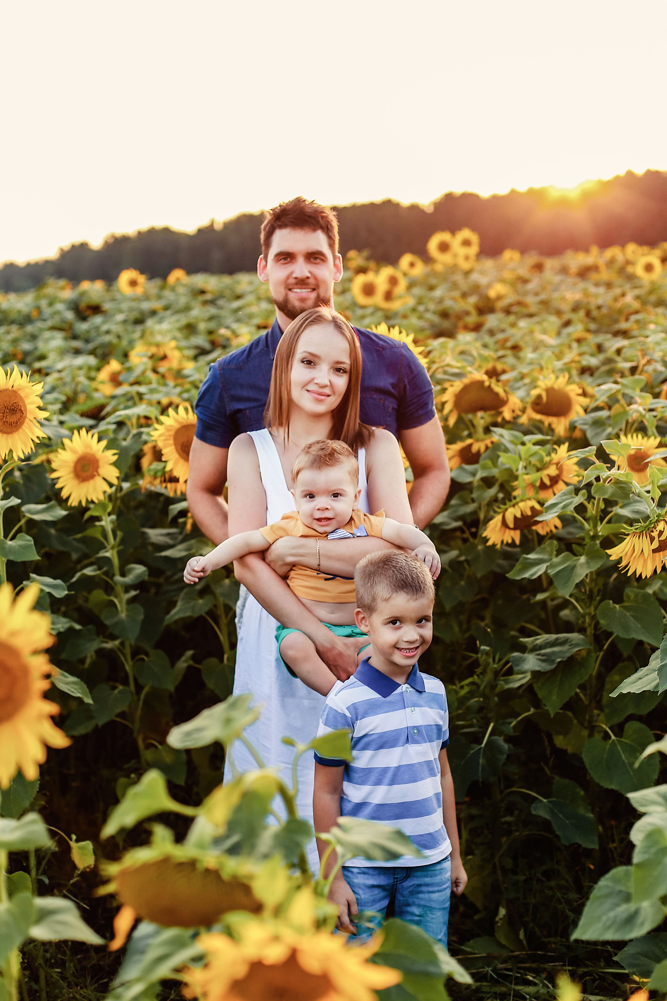 Семья в подсолнухах)). Иванова Ирина Свадебный и семейный фотограф г. Уфа