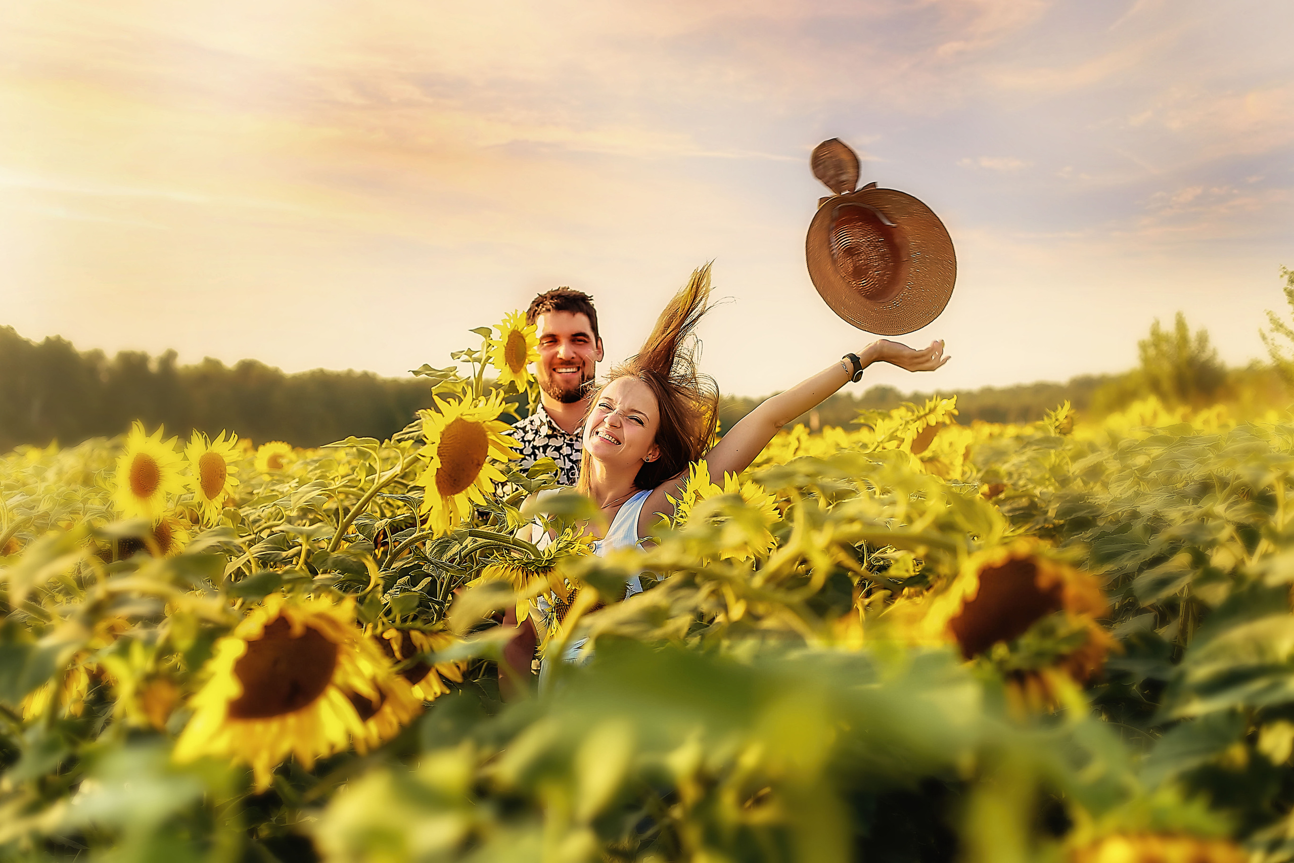 Семья в подсолнухах)). Иванова Ирина Свадебный и семейный фотограф г. Уфа
