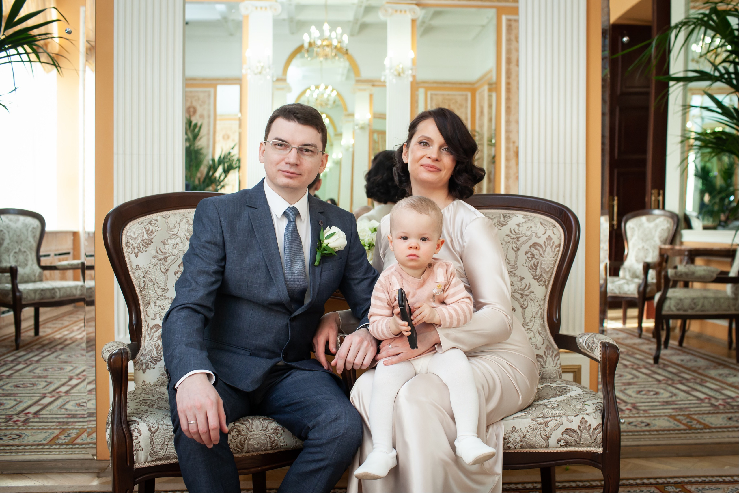 Съемка регистрации в Грибоедовском ЗАГСе. Фотографы в Москве Светлана Устинова и Сергей Грачев