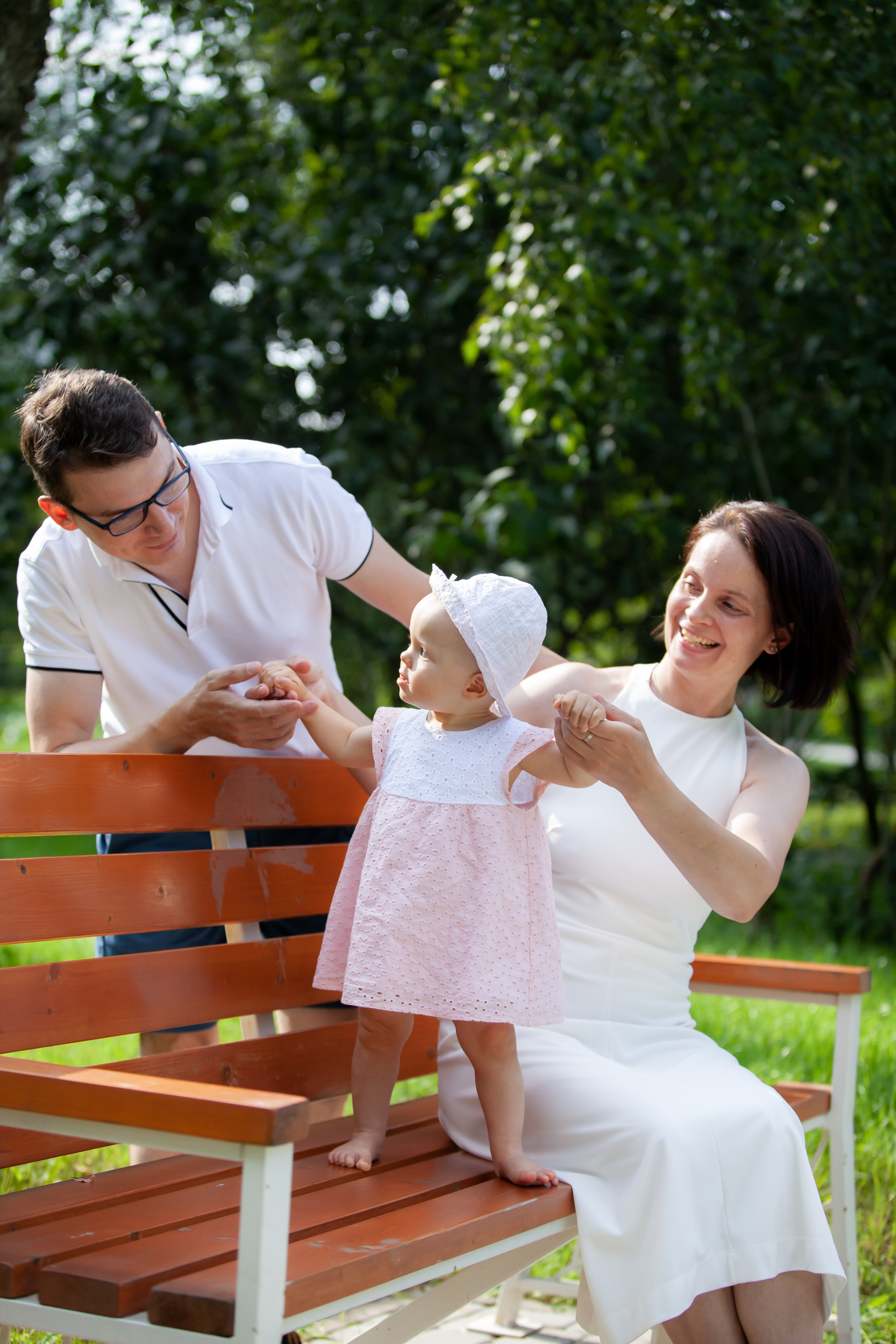 Семейная фотосессия в парке. Фотографы в Москве Светлана Устинова и Сергей Грачев