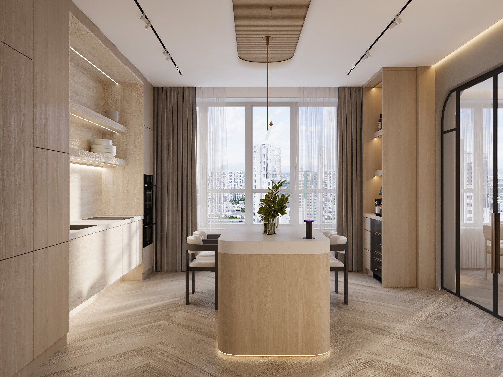 ЖК «Аль-Фараби 27», 120 м². Room Design Studio