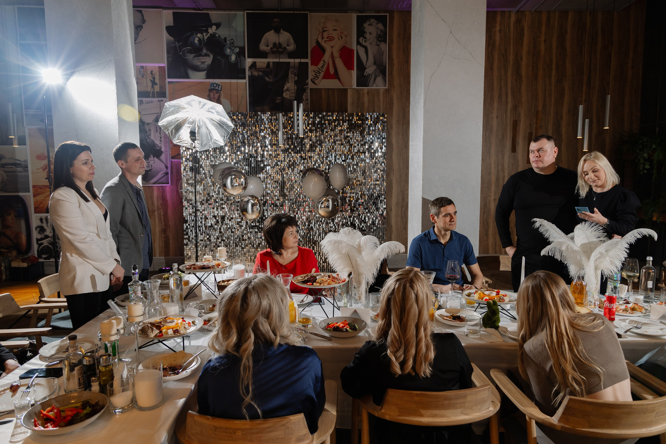 Фотосъемка юбилея в ресторане «Березка» в Минске. Свадебный фотограф в Минске/Беларуси Сергей Спиридонов