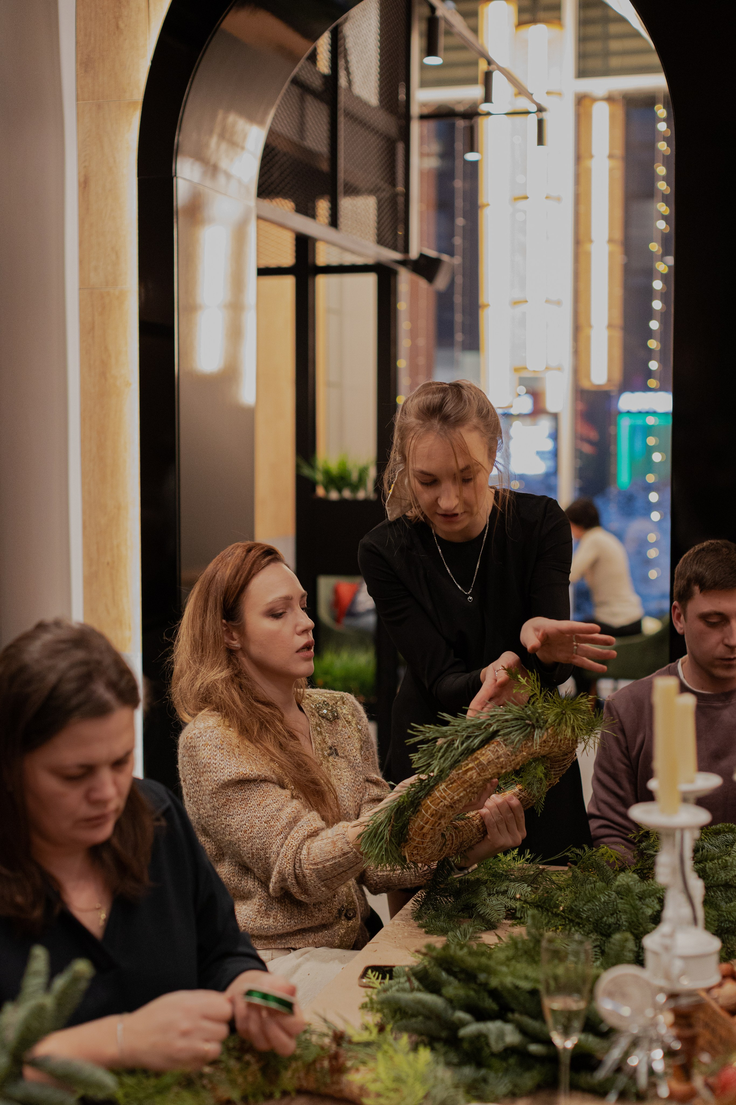 Мк Новогодний Венок. Анастасия Ракчеева Художник