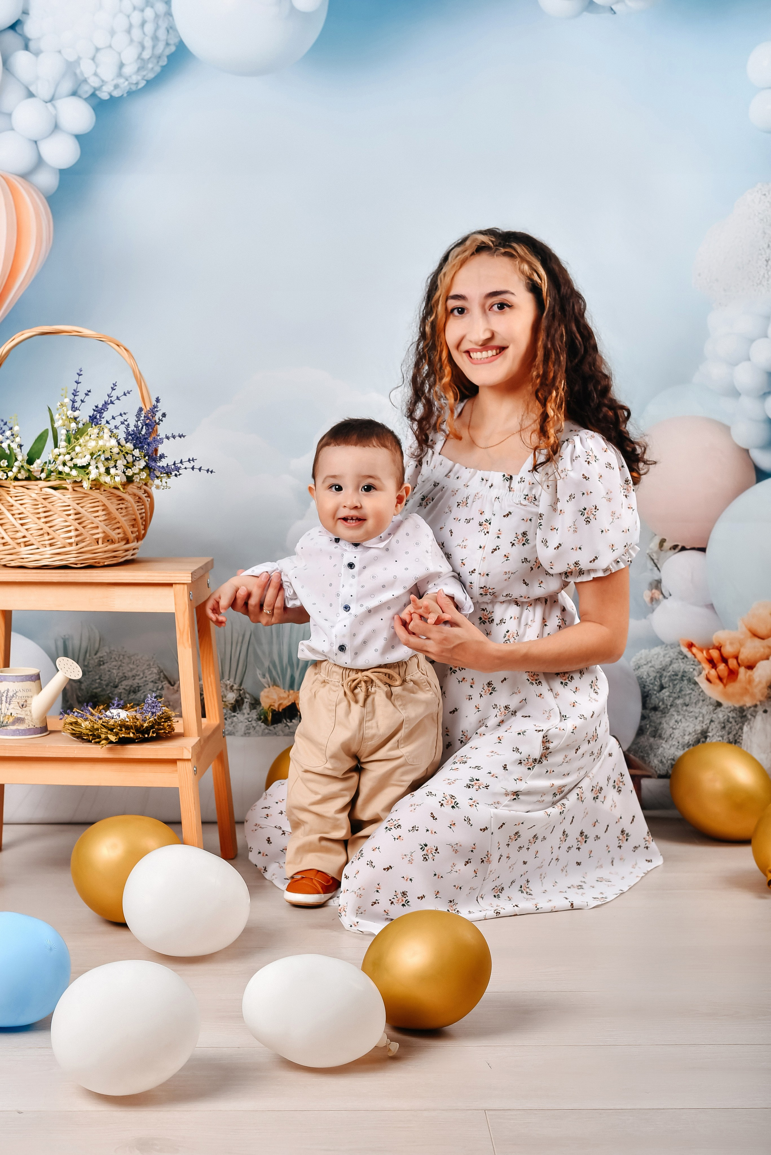 Голубые шарики. Фотограф Лилия Арсланова Уфа Стерлитамак. Свадебные и семейные фотосесссии