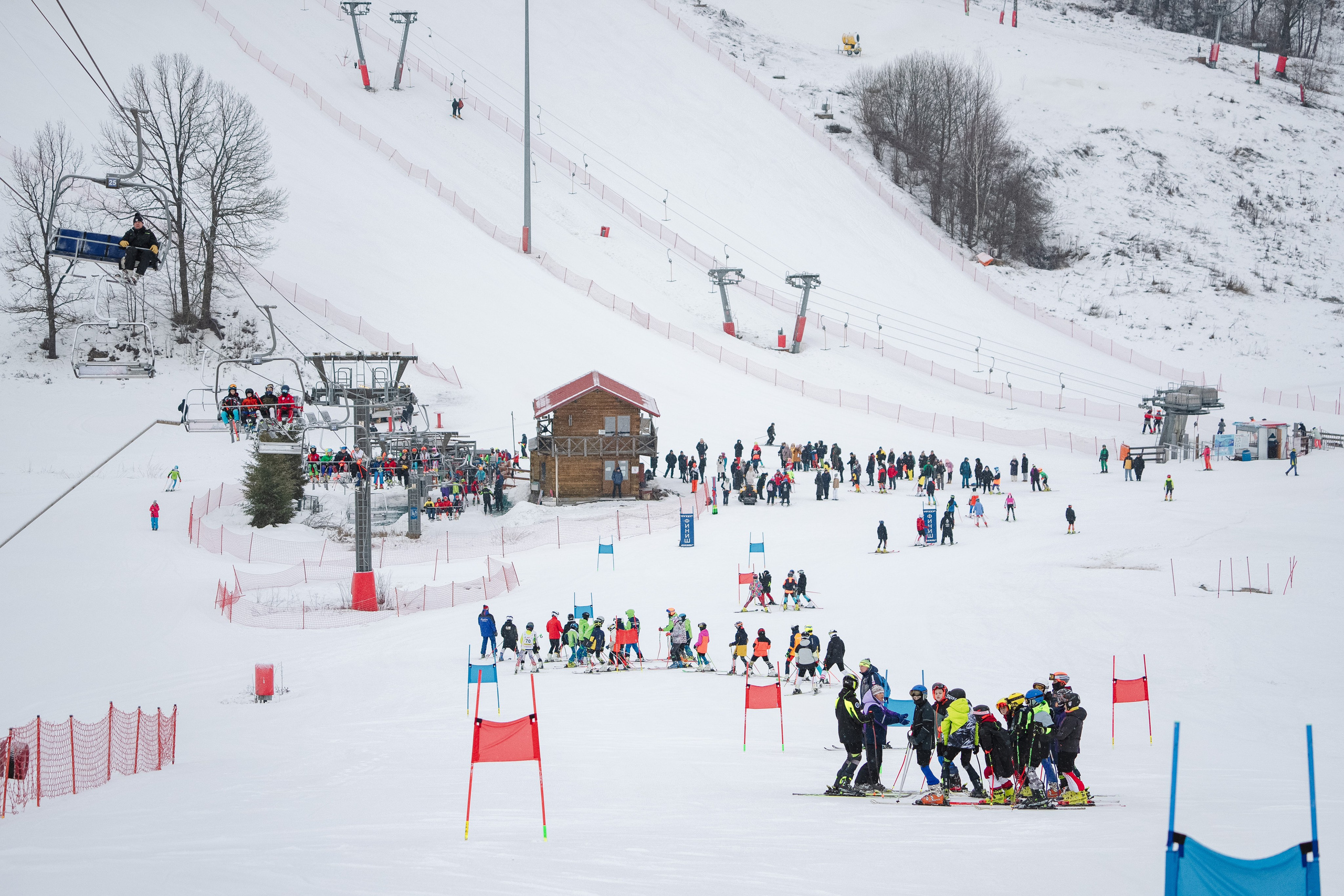 Горные лыжи. Первенство Центрального Федерального Округа. GS U14 Шуколово. Фотограф Студитский Евгений