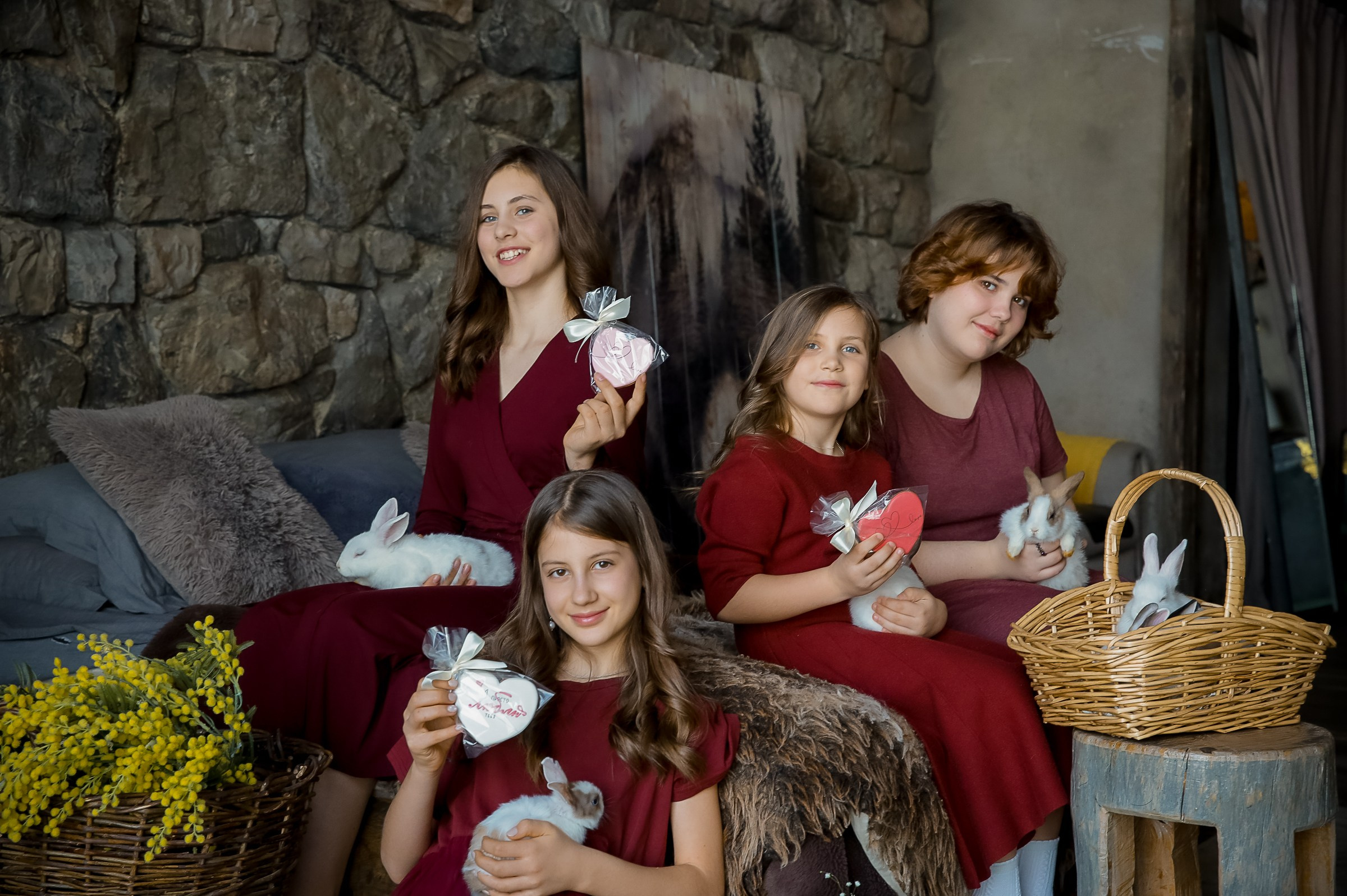 Детская фотосессия с кроликами. Фотограф в Москве Ольга Колесникова