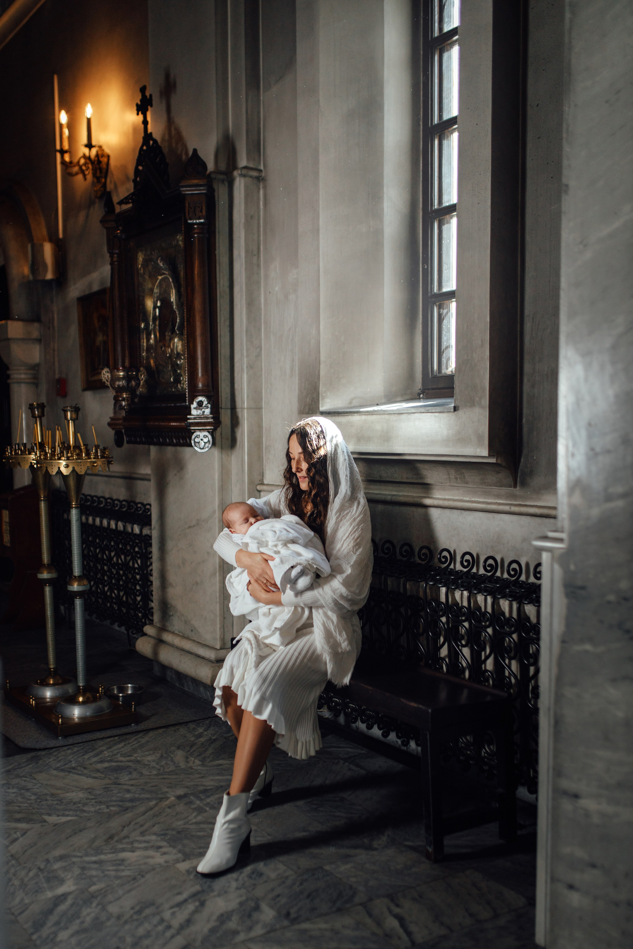 Крещение Тимура храм иконы Всех Скорбящих Радость, октябрь 2024