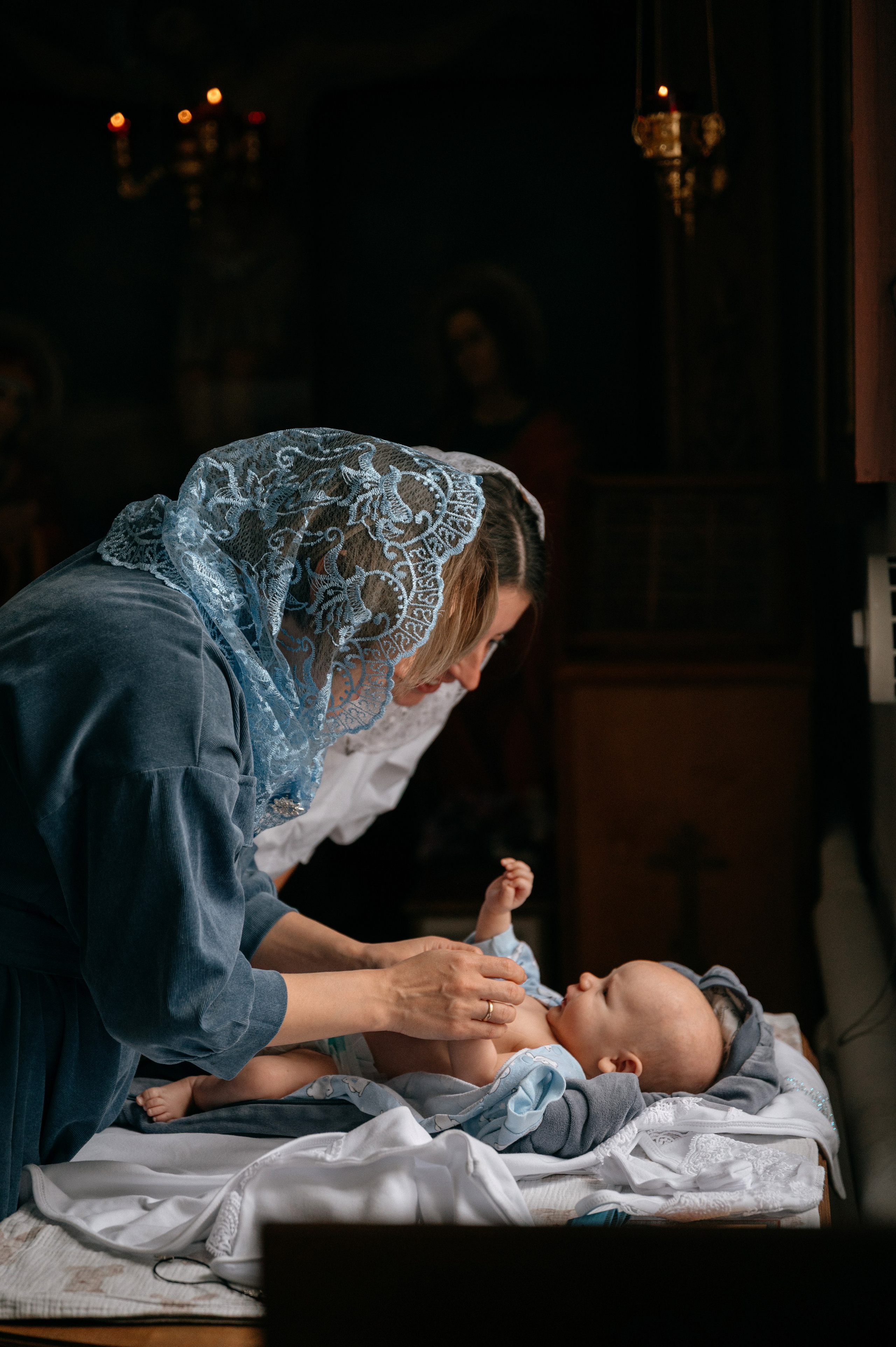 Крещение братьев. Семейный и детский фотограф в Шатках и Арзамасе Александра Магомедова