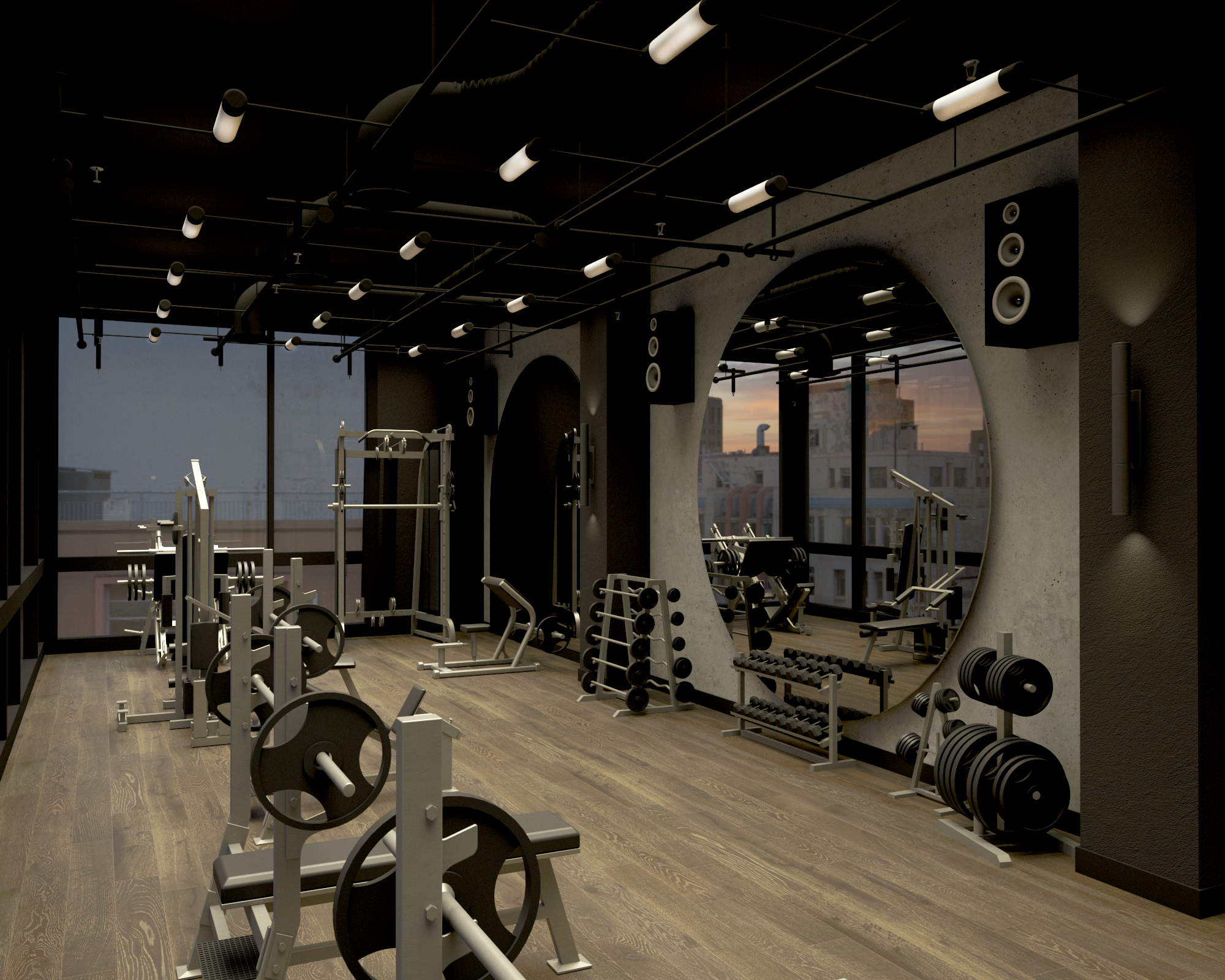 Визуализации спортзал. Обо мне
