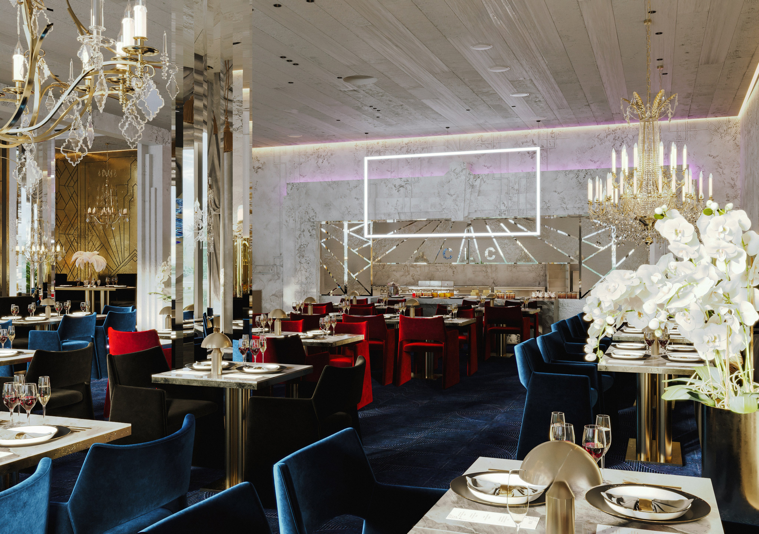 Ресторан CLC. Юлия Григорьева — 3D визуализатор