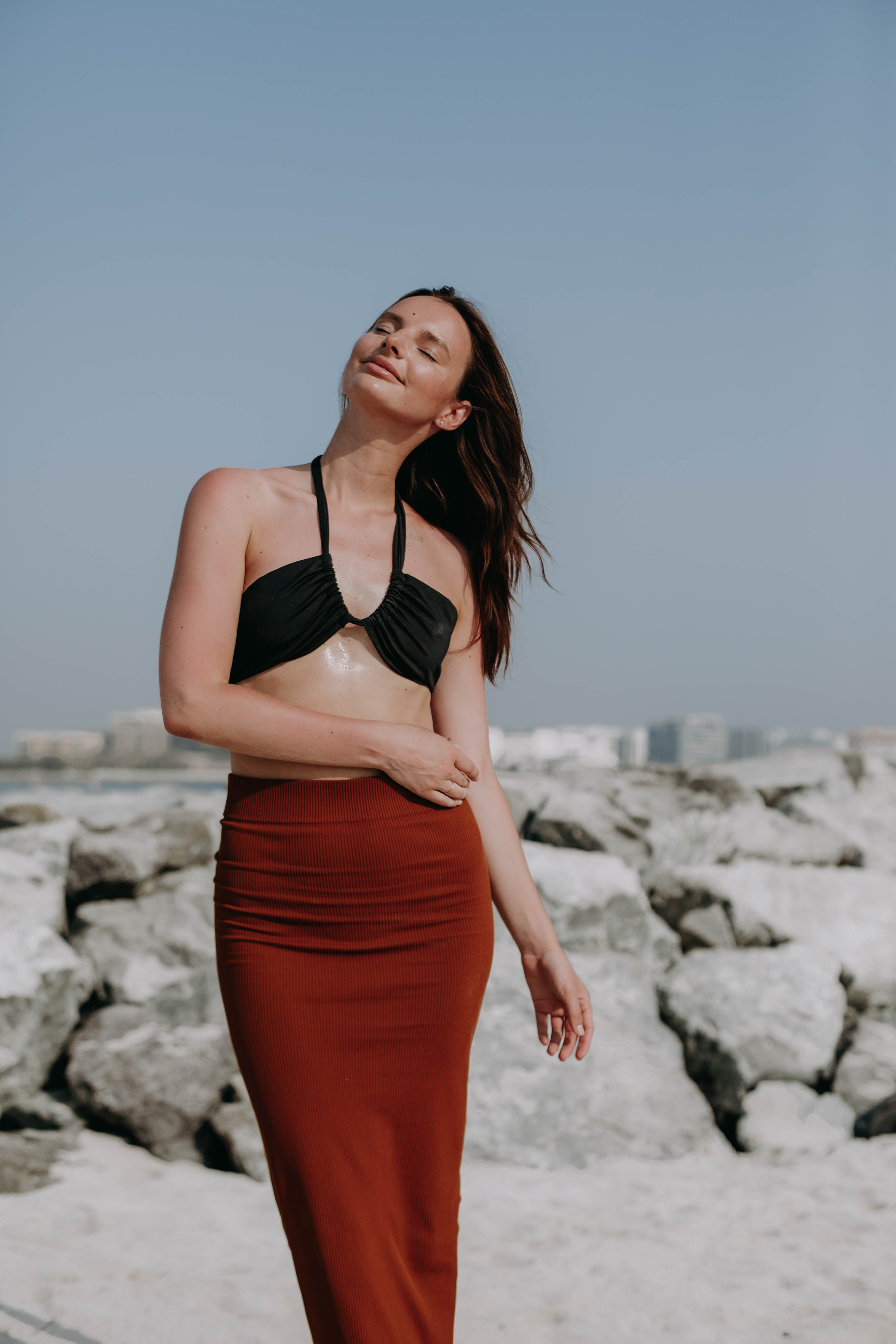 Elegant Beach Portraits Dubai | Timeless Photography