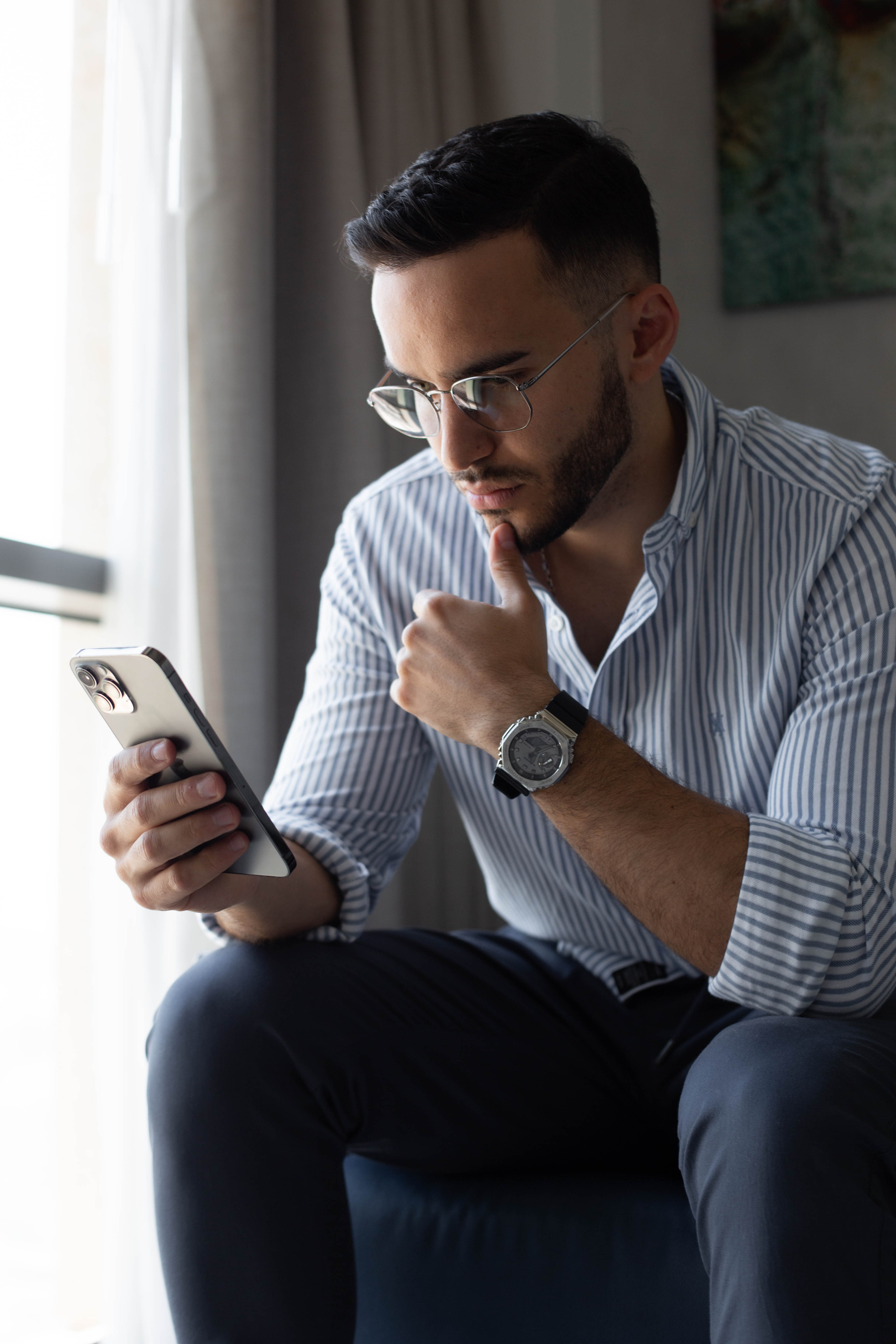 Anton. Business portrait in hotel
