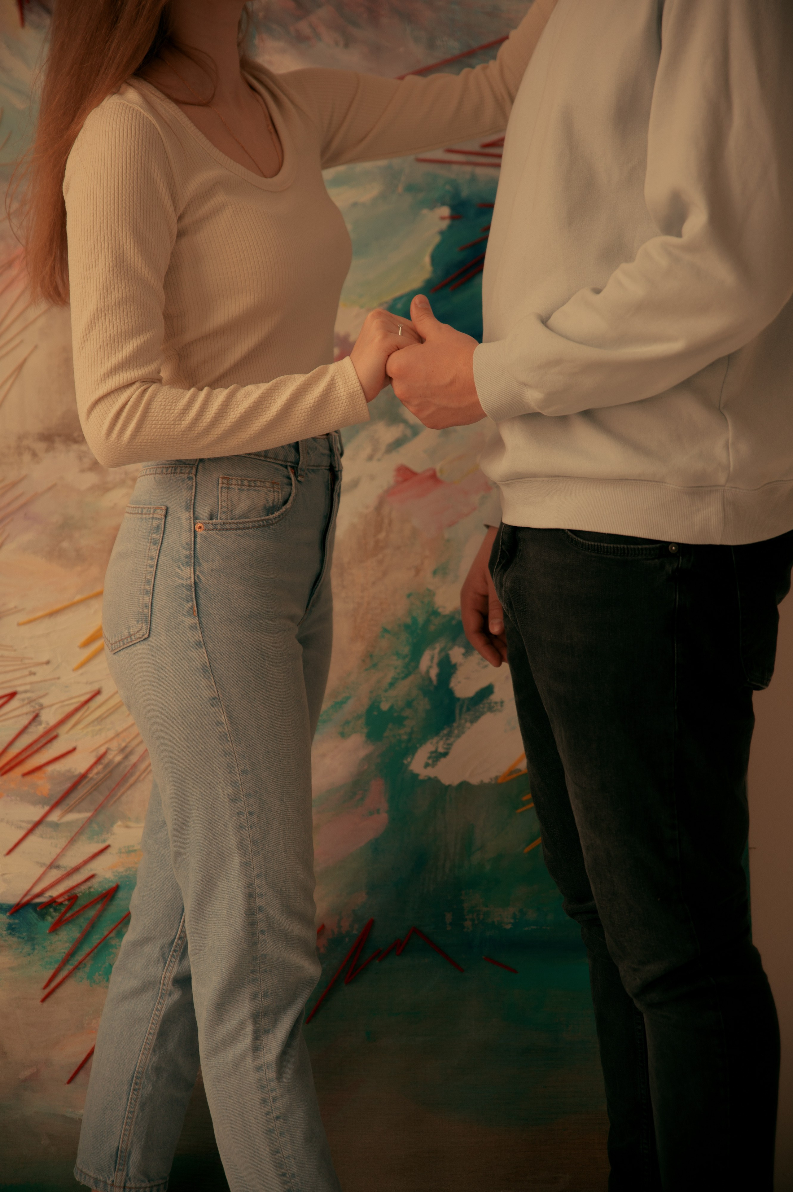 Предсвадебная лавстори в студии в Москве. Свадебный и портретный фотограф в Москве Жердев Даниил