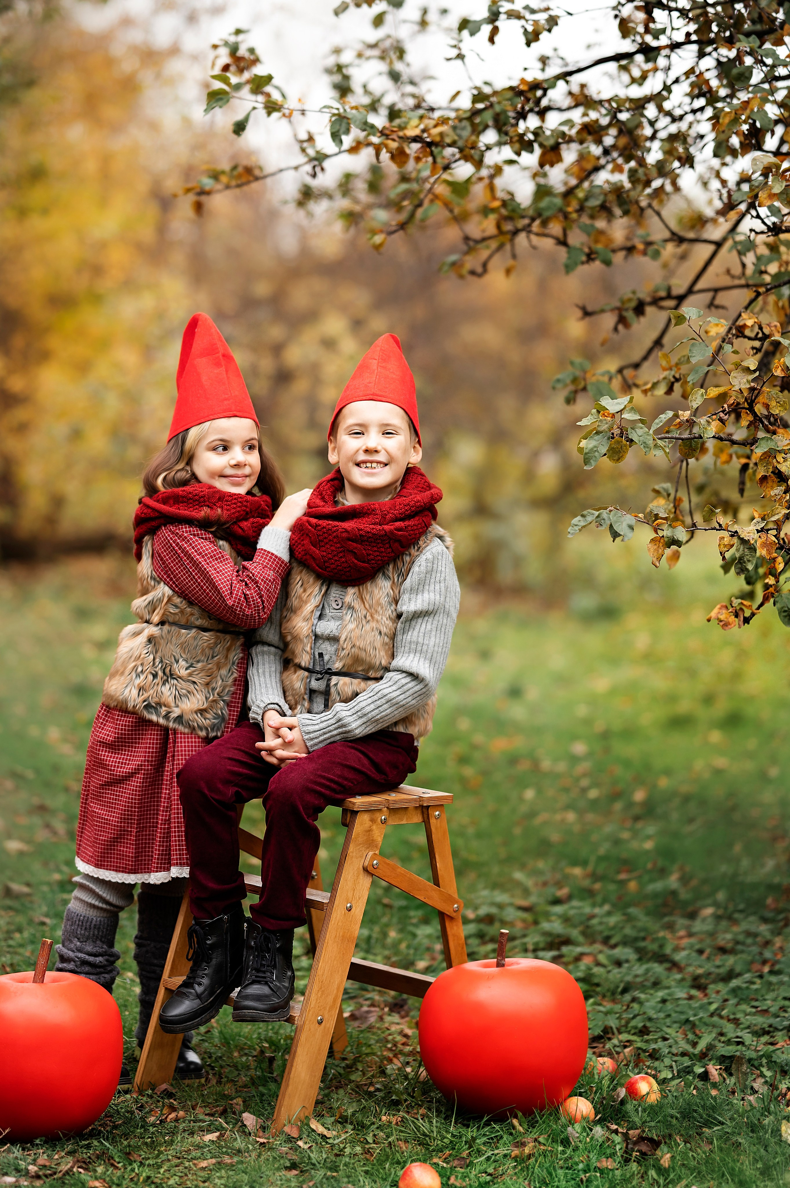 Парк Ангарские пруды «Яблочный фотопроект». Детский и семейный фотограф г. Москва Оксана Катаджи