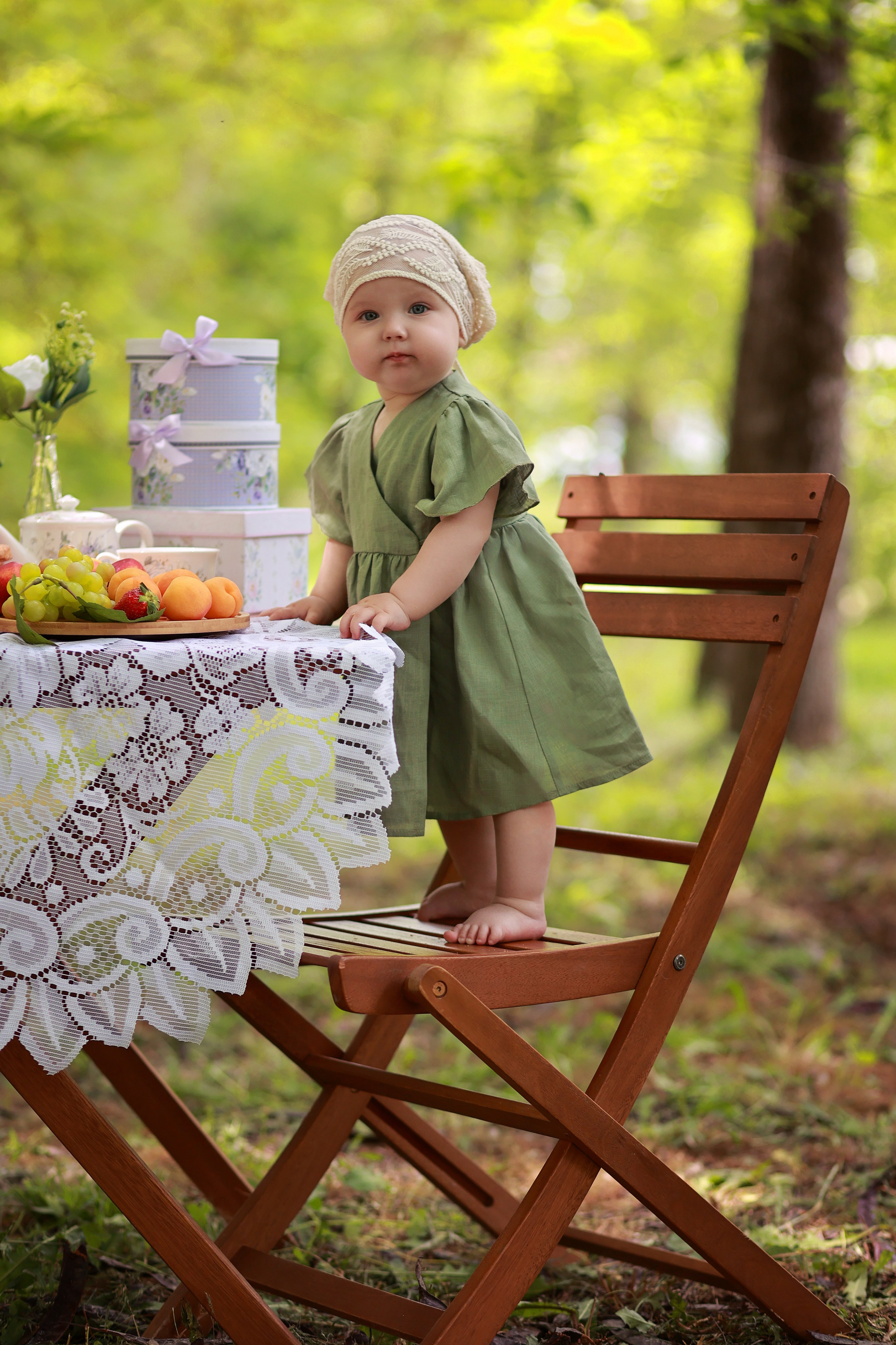 Чаепитие в парке. Детский семейный фотограф Краснодар