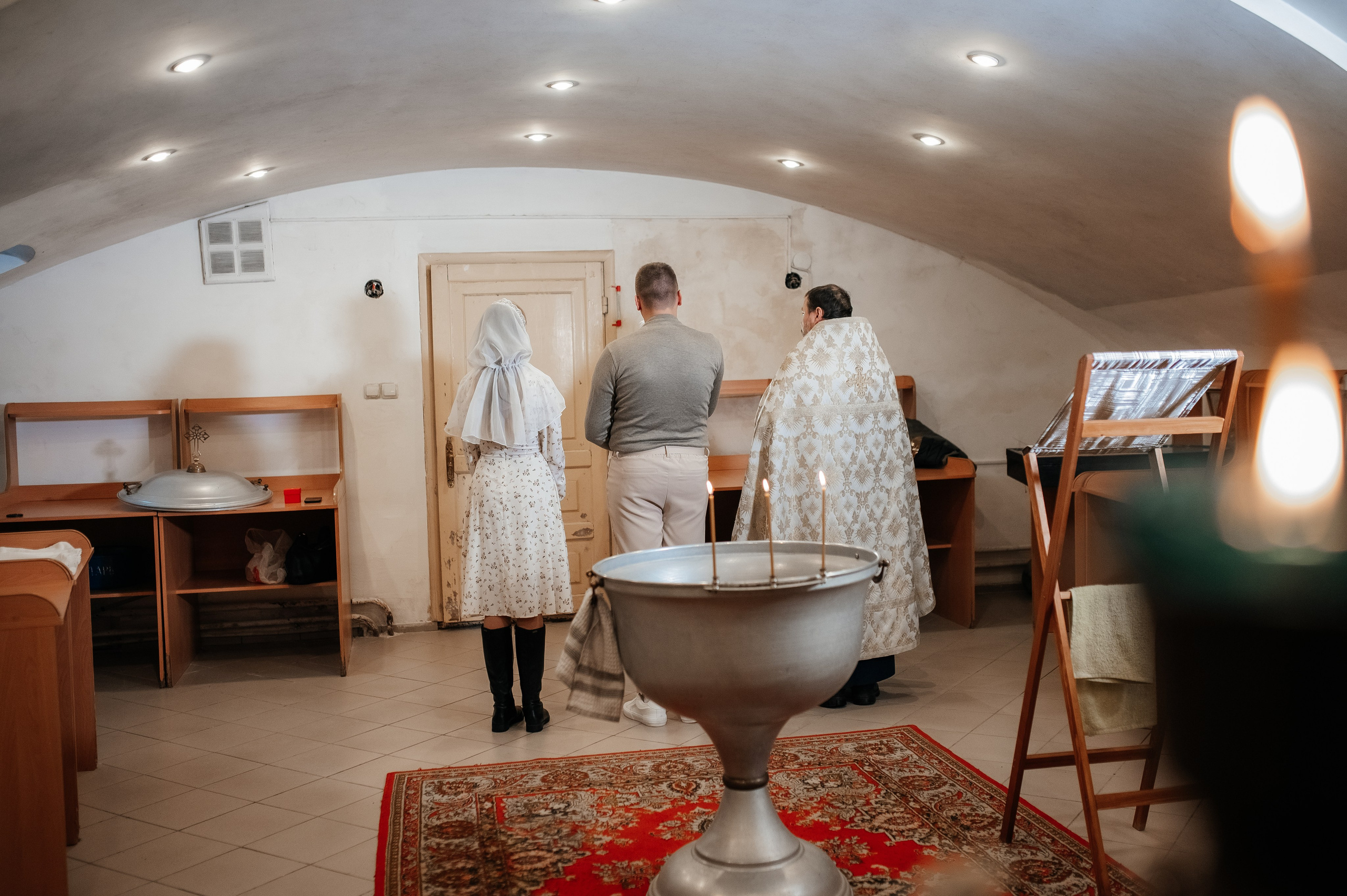 Крещение Михаила //// Храм преподобного Сергия Радонежского. Семейный и детский фотограф в Туле