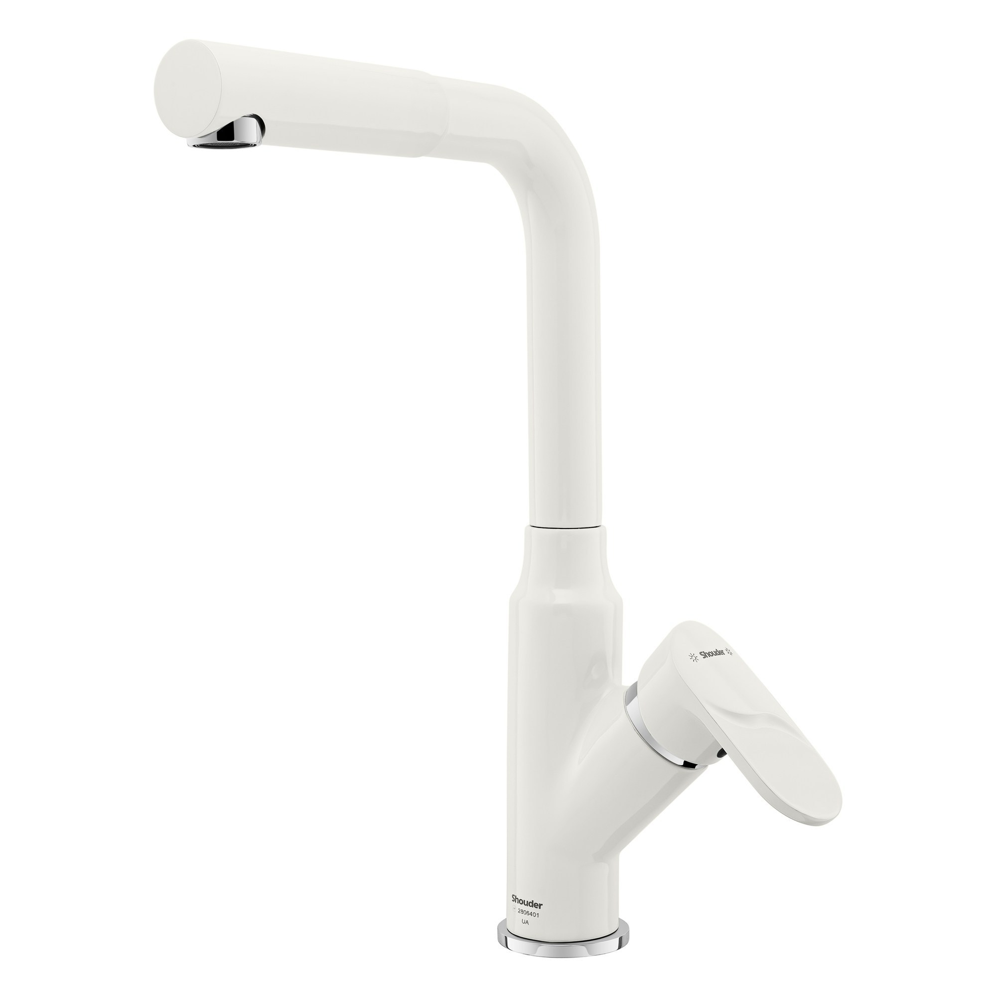 Смеситель для кухни в цвете "слоновая кость"