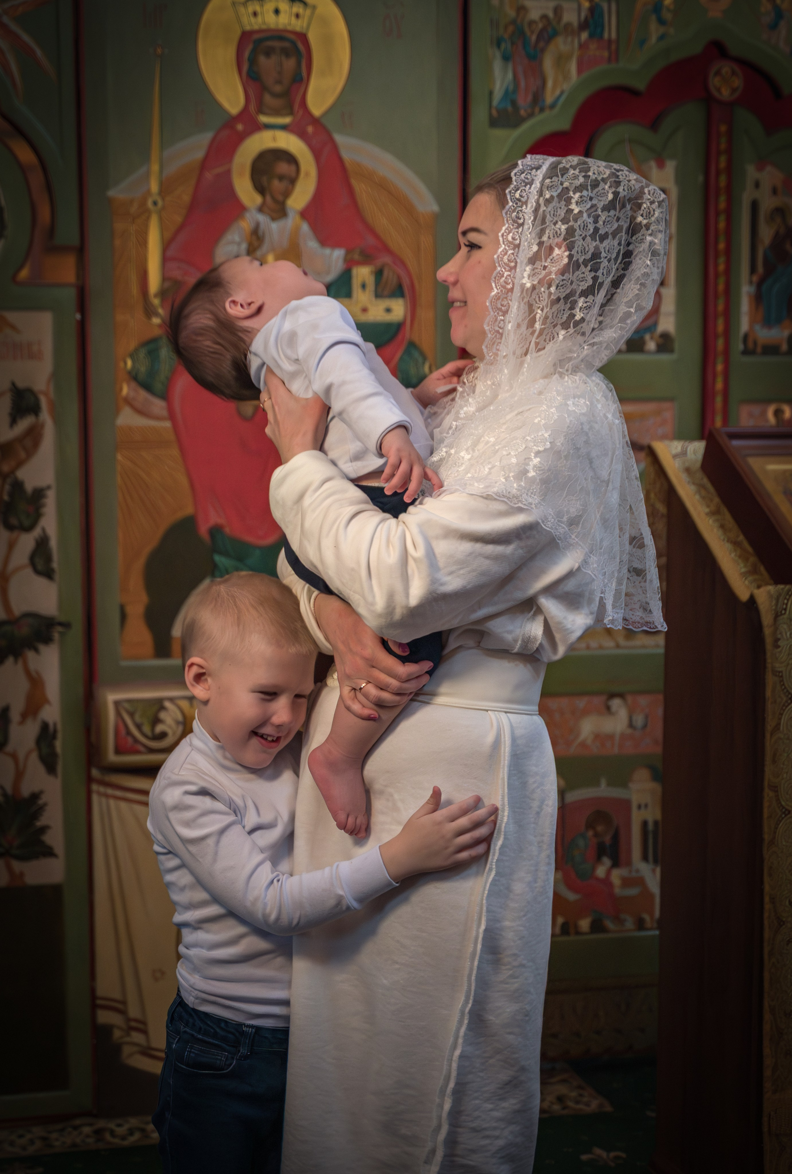 Крещение в Никольском храме д. Островцы