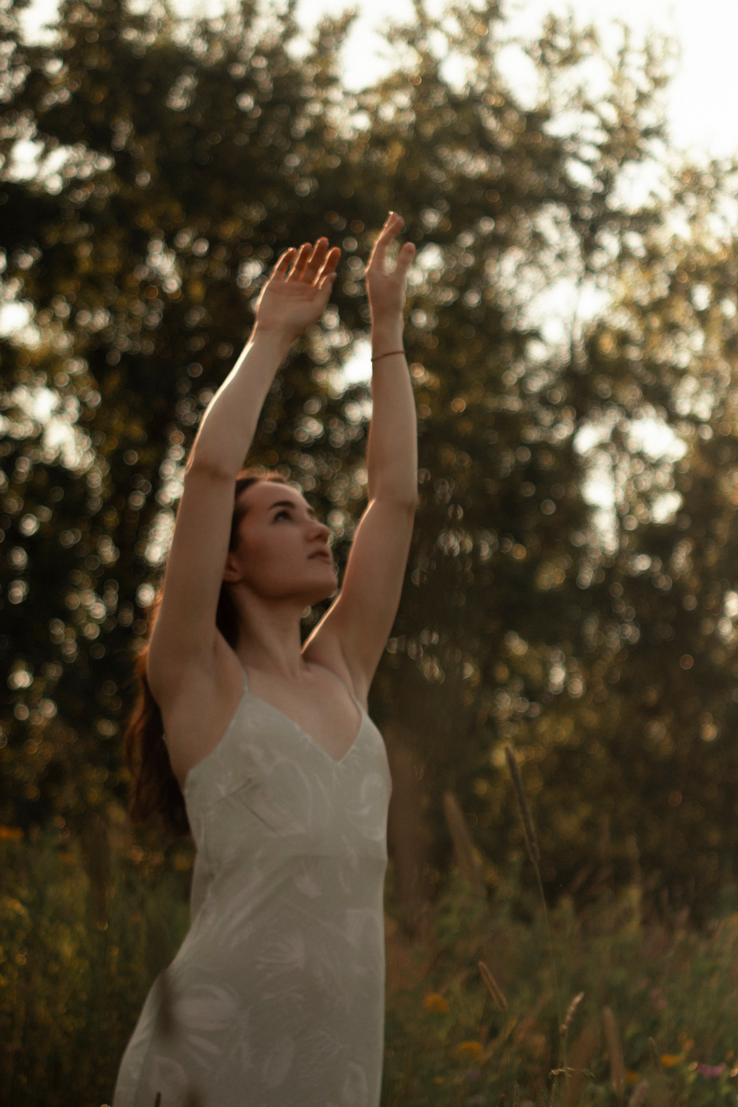 Поле. Платье. Дарья Устинова. Фотограф вашей души в Москве