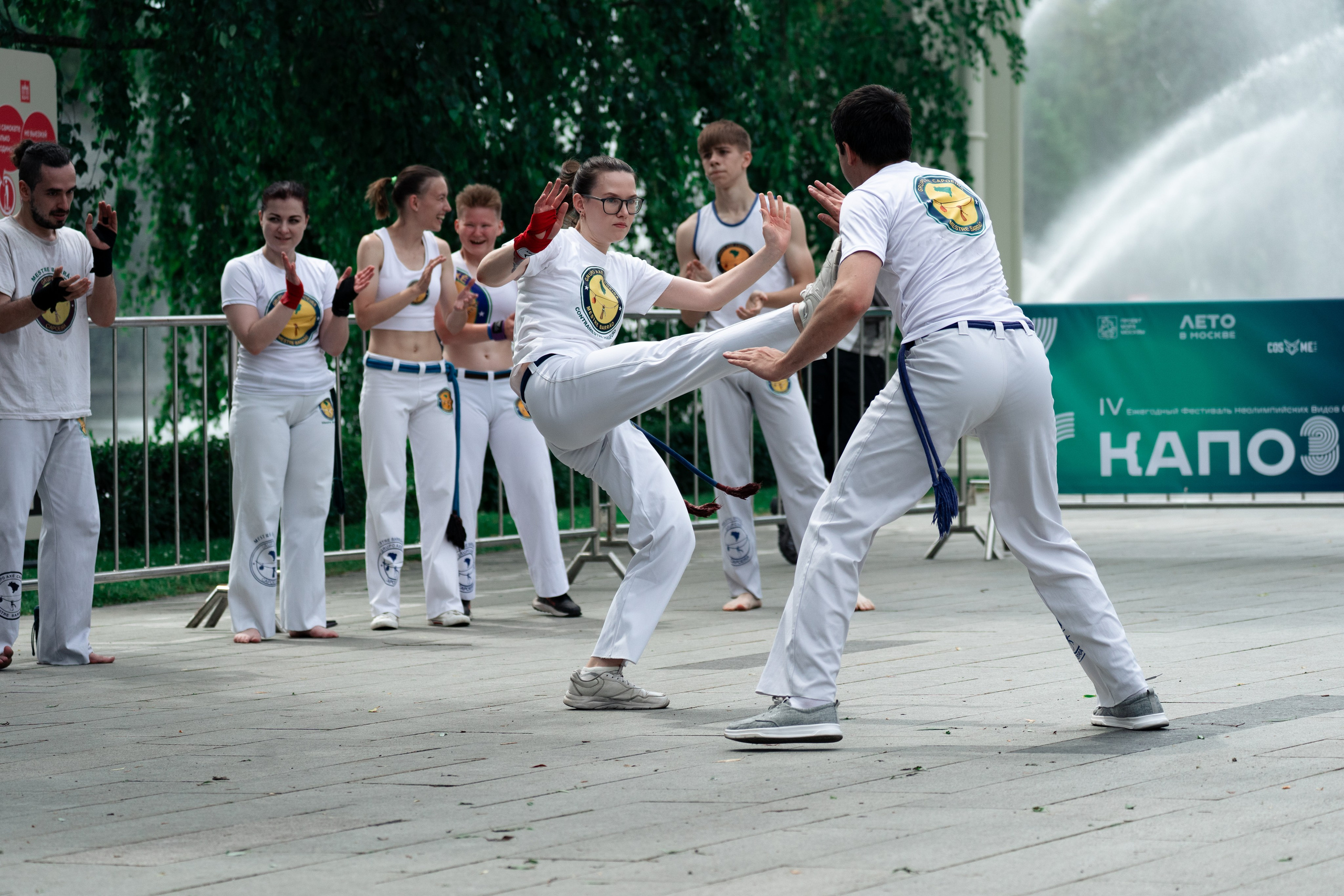 Открытый класс AXE Capoeira на фестивале неолимписких видов спорта на ВДНХ 2025 г:. Фотограф в Москве Ткаченко Владимир
