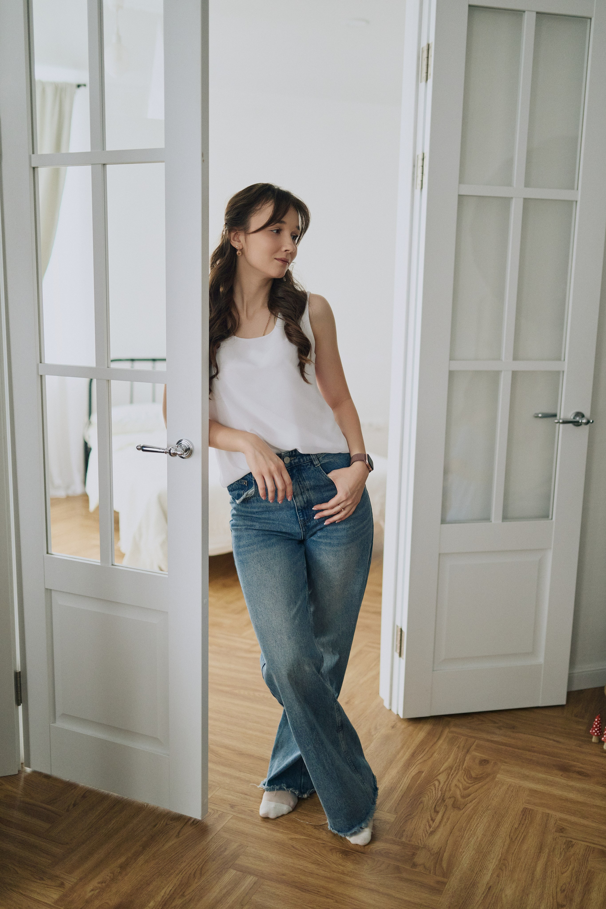 Студийная фотосессия мамы и дочки. Алина Каравайцева. Фотограф в городе Барнаул