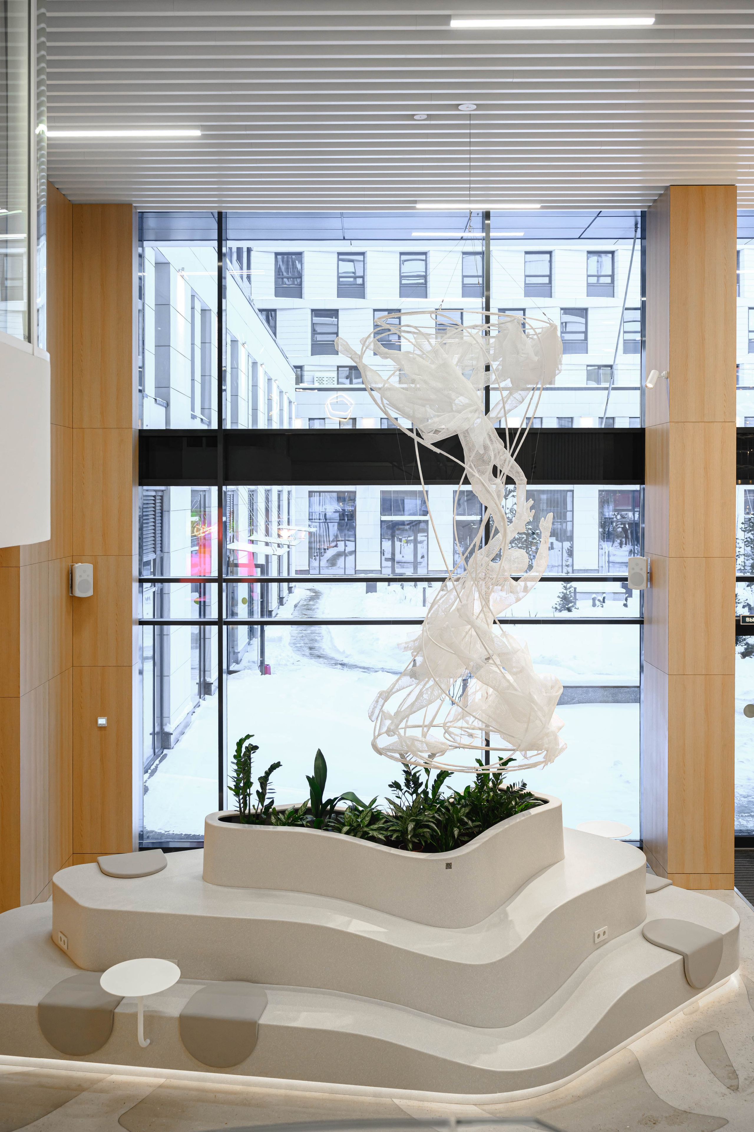 Фотосъемка мебели кофейни в холле аппартаментов Well. Интерьерный и репортажный фотограф в Санкт-Петербурге