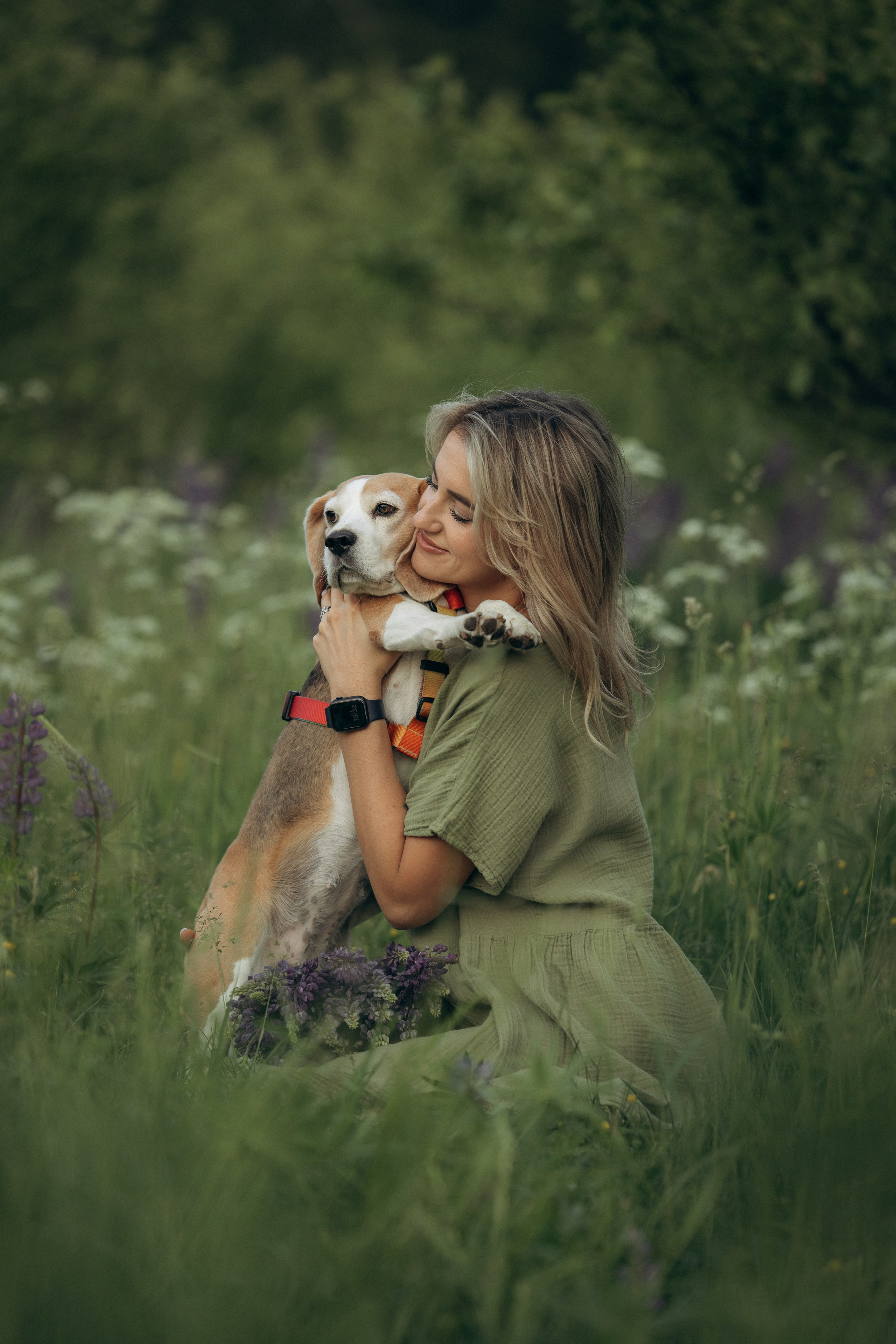 Кристина и Нора. На закате дня. Фотограф анималист в Казани Алина Сулейманова. Фотограф животных