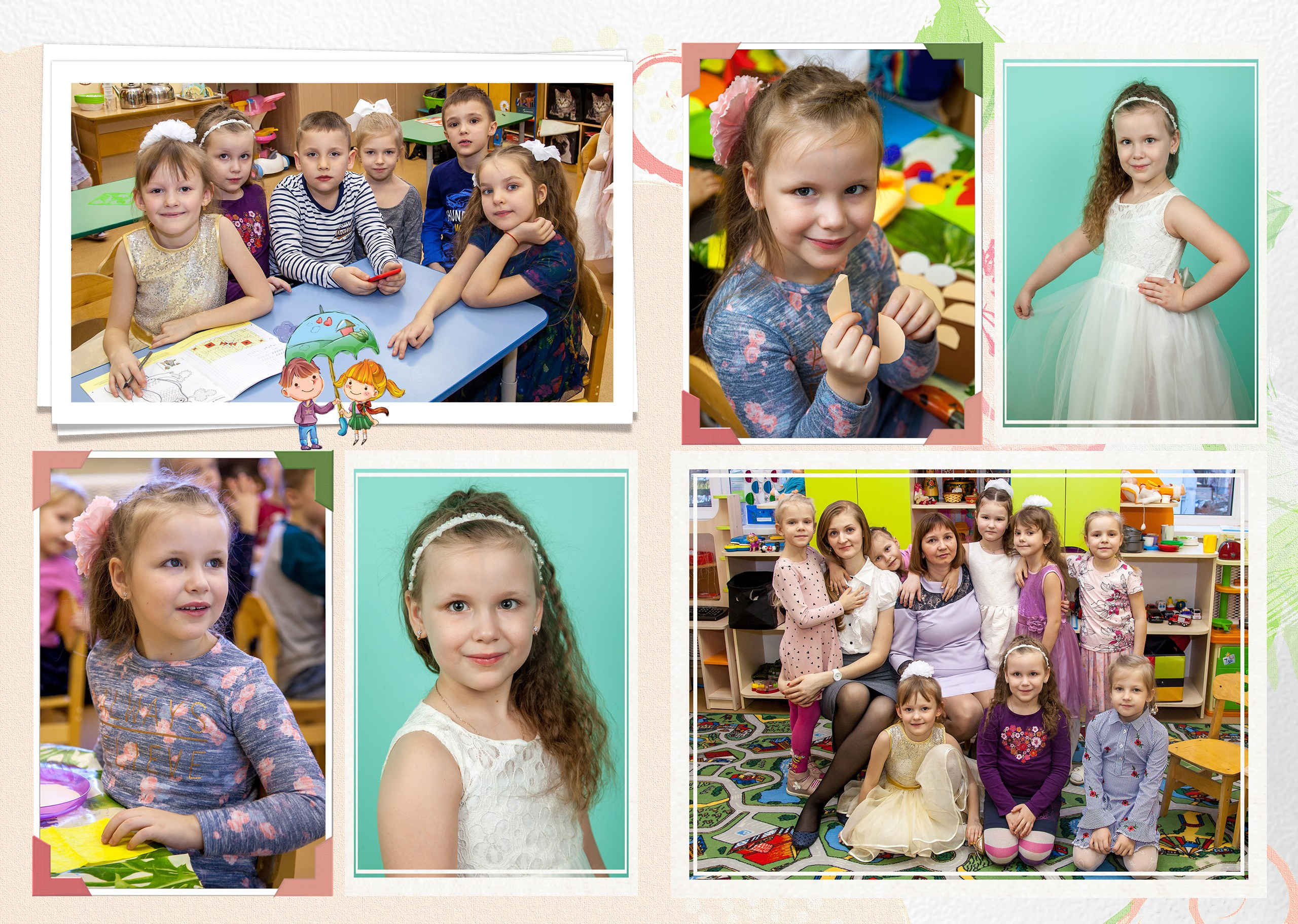 Малыши. Альбом выпускника детского сада. Съёмка выпускного в детском саду