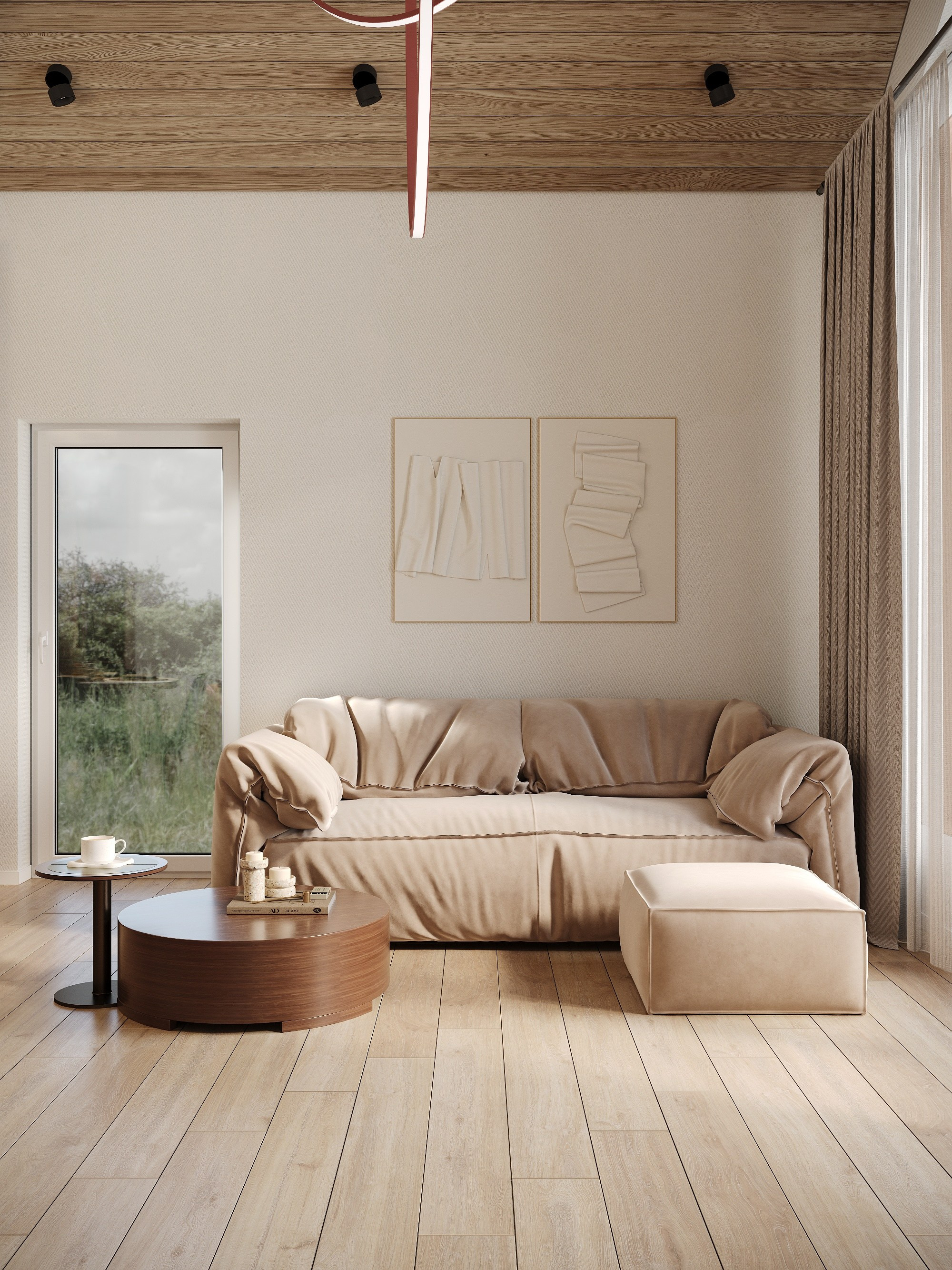 Дизайн проект дома «Лесной рассвет». Annything design