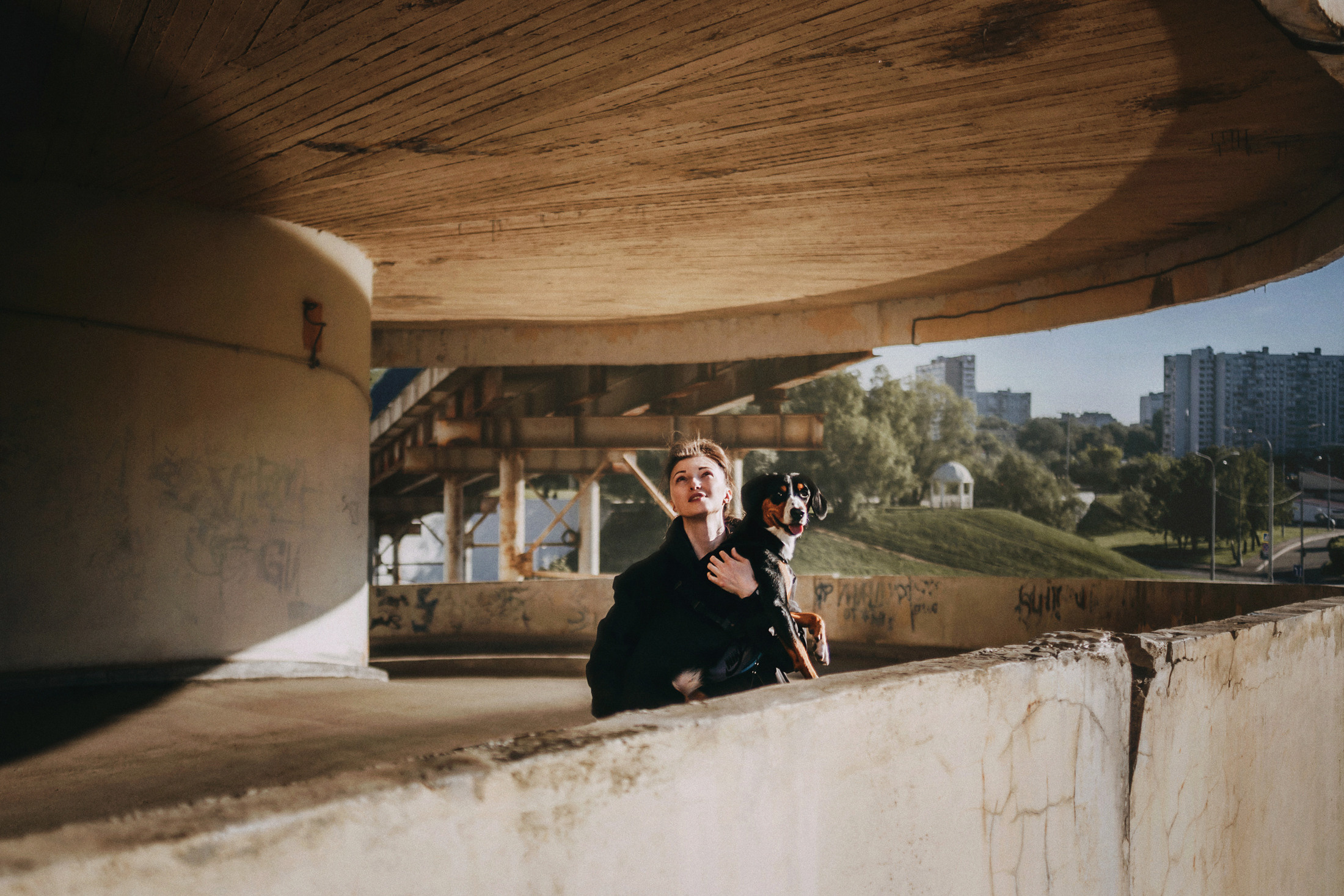 Аня и Вафля. Фотограф-анималист Елена Радченко, Москва